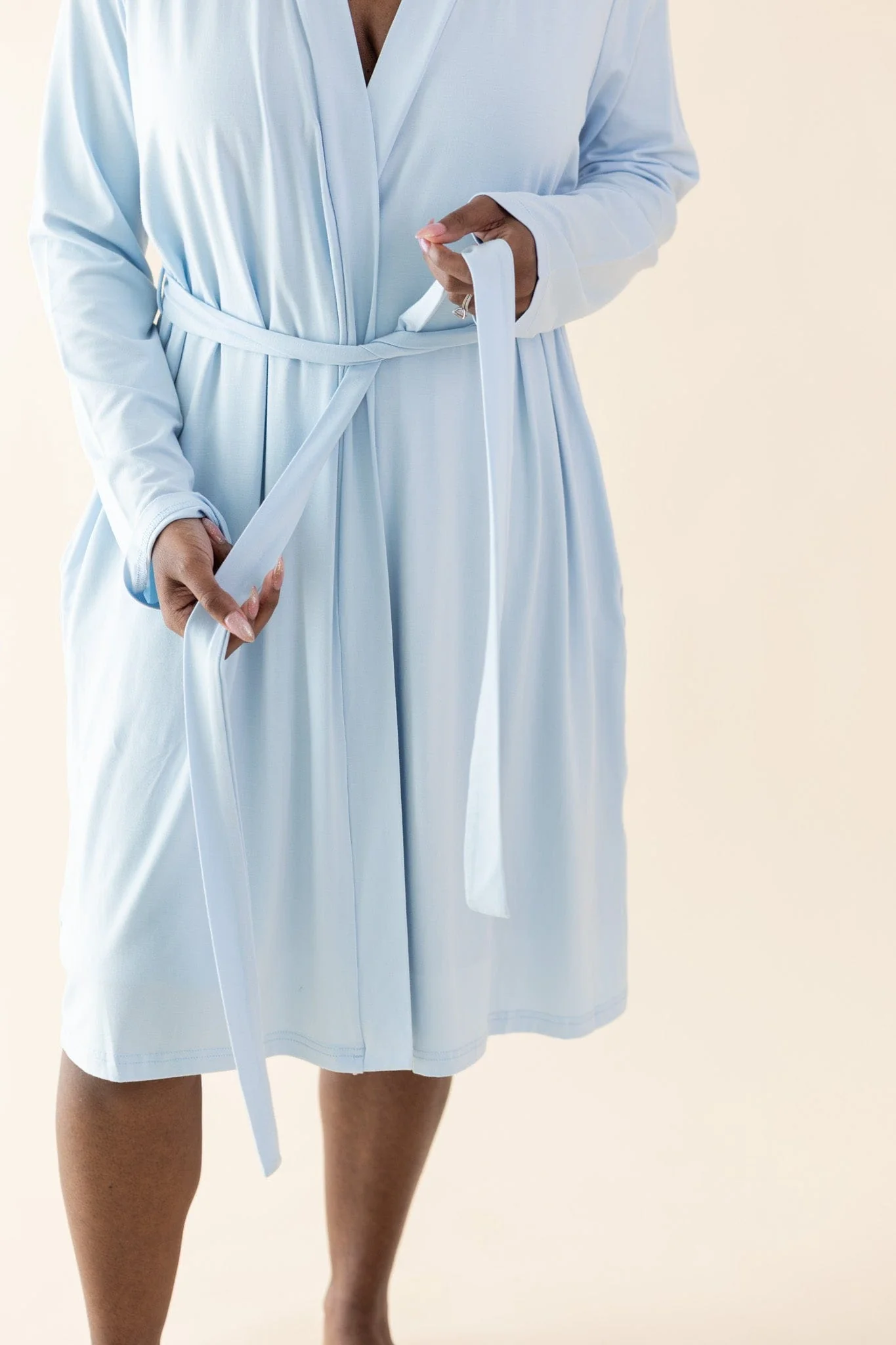 Women's Lounge Robe in Breeze - Image 3
