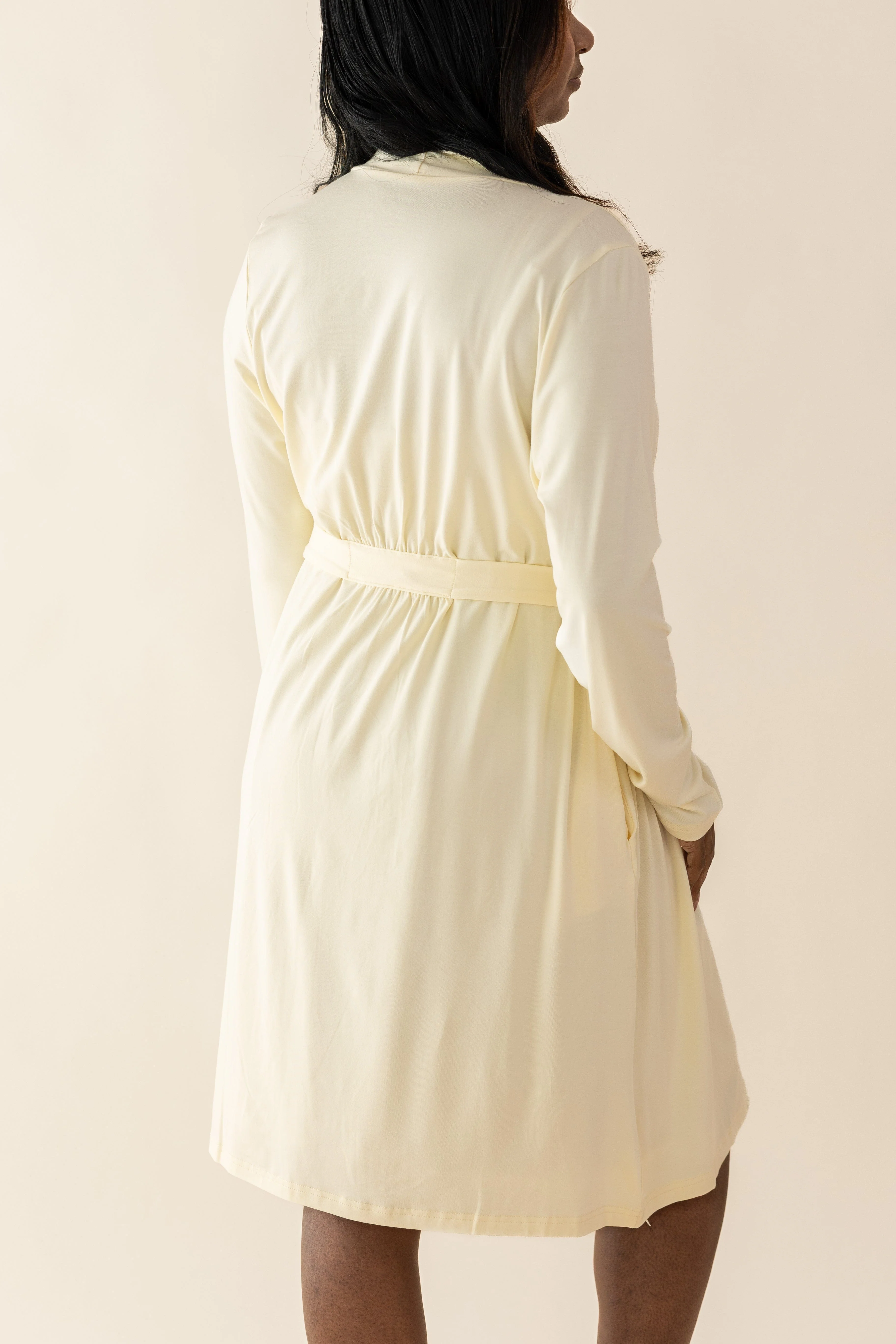 Women's Lounge Robe in Chamomile - Image 3
