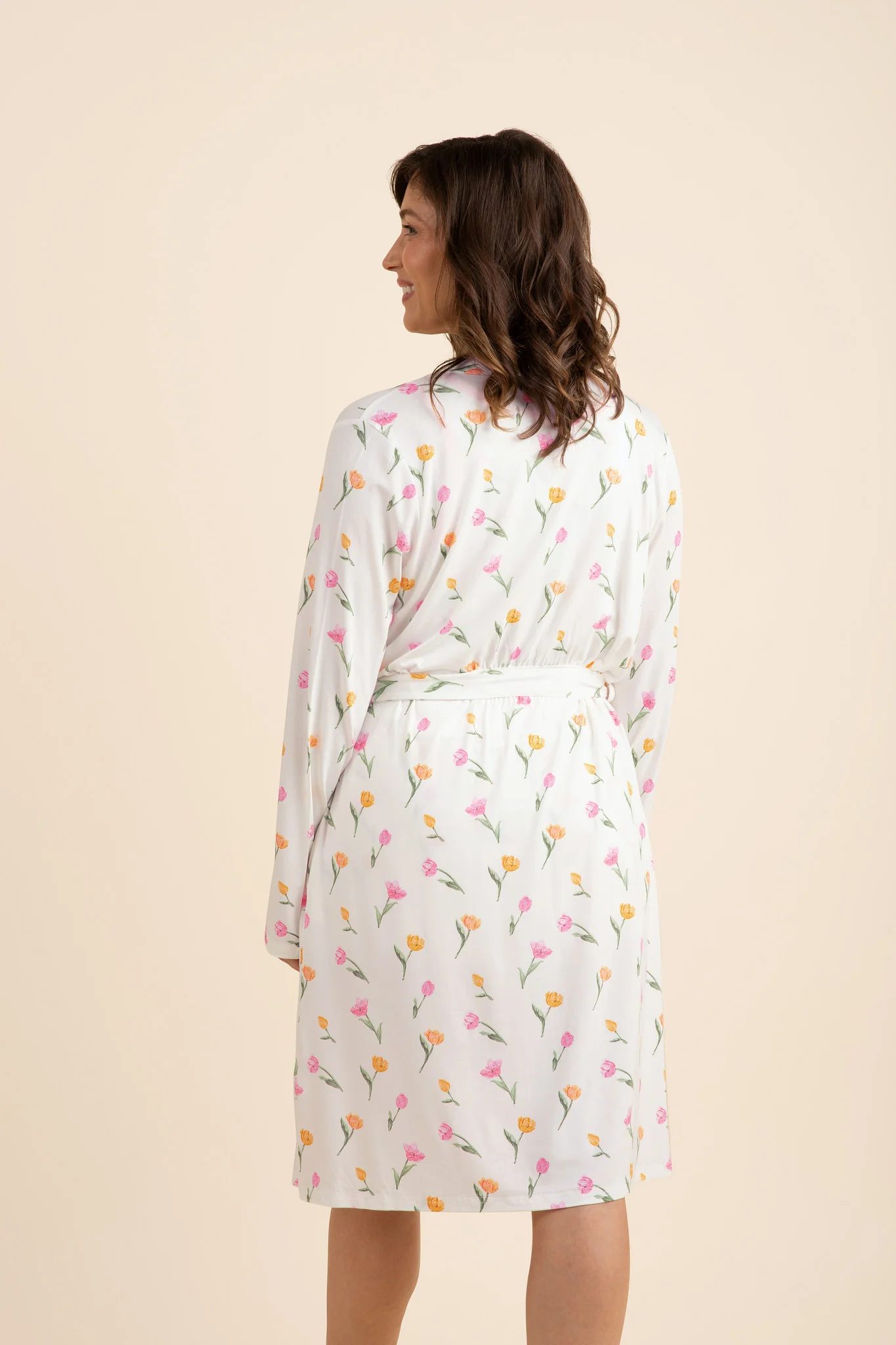 Women's Lounge Robe in Tulip - Image 4