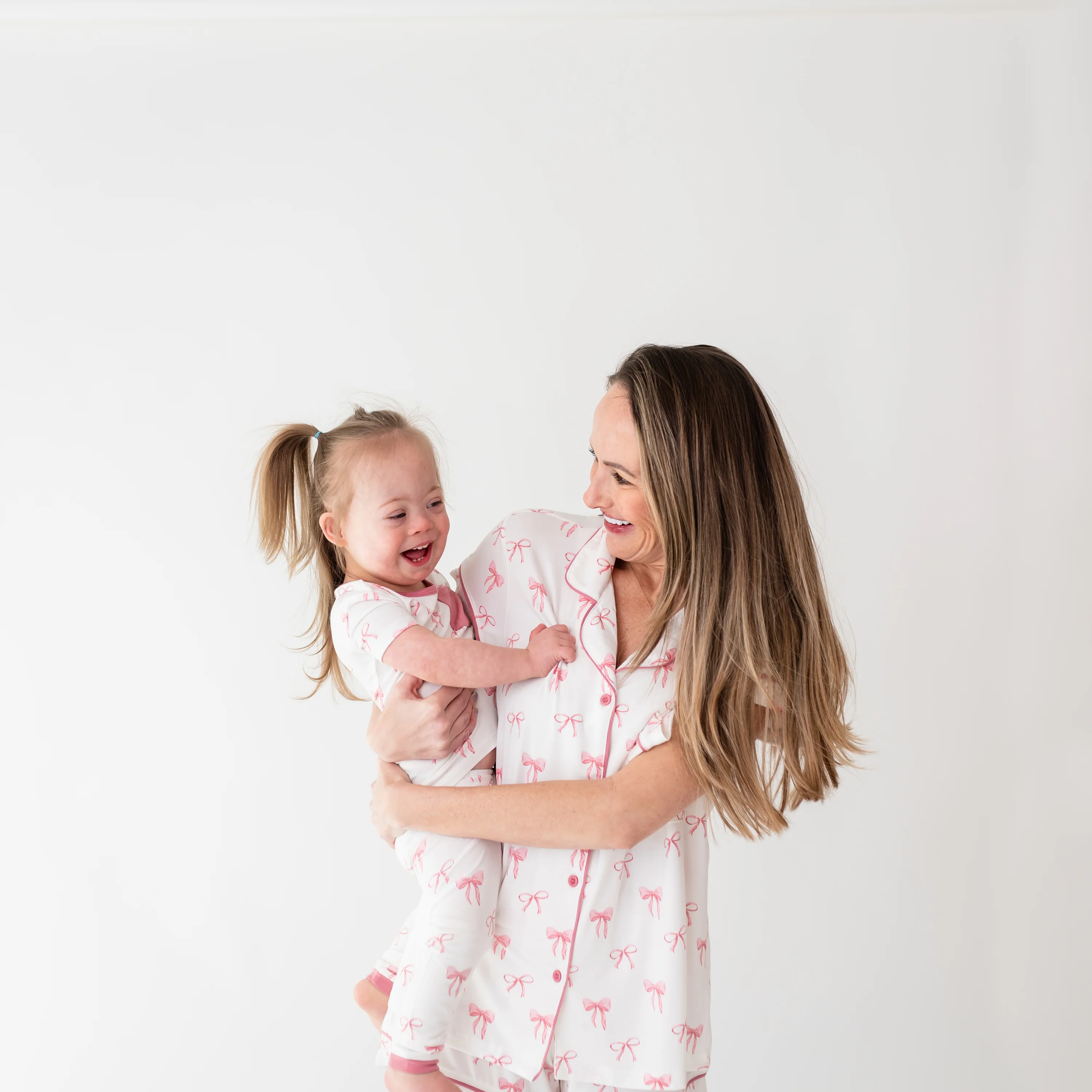 Women’s Short Sleeve Pajama Set in Bow - Image 3