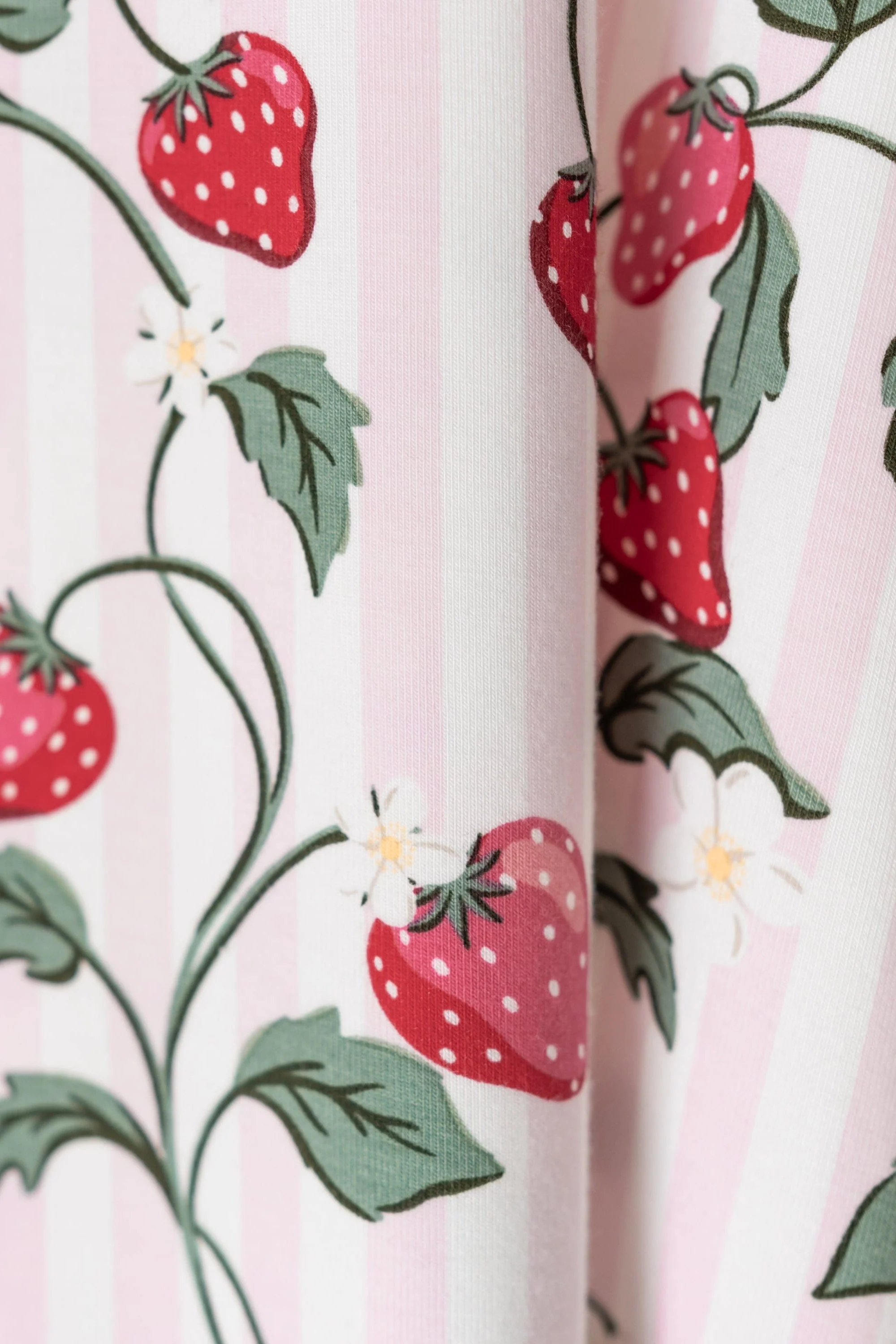 Women's Short Sleeve Pajama Set in Strawberry Fields - Image 6