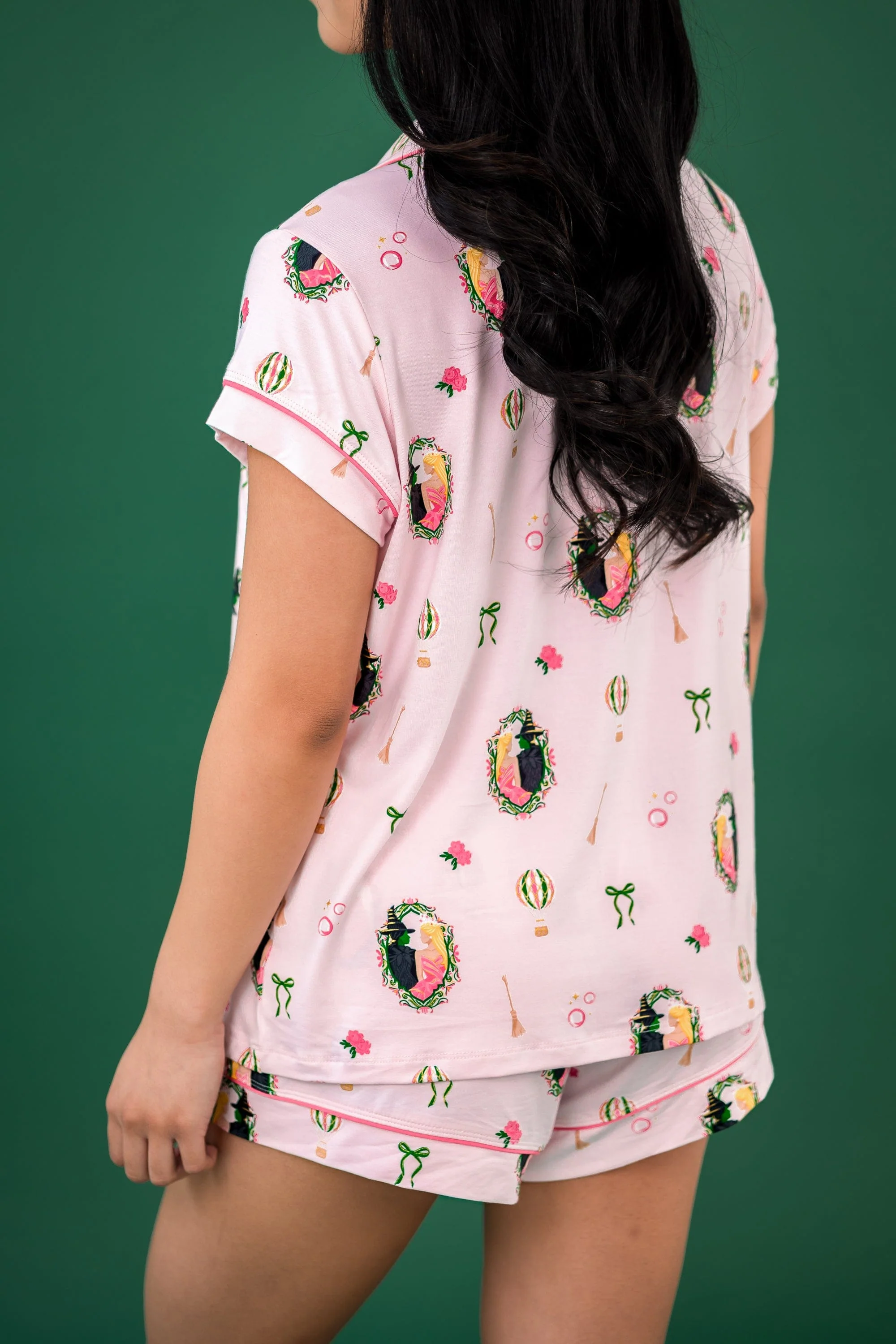 Women's Short Sleeve Pajama Set in Wicked - Image 4