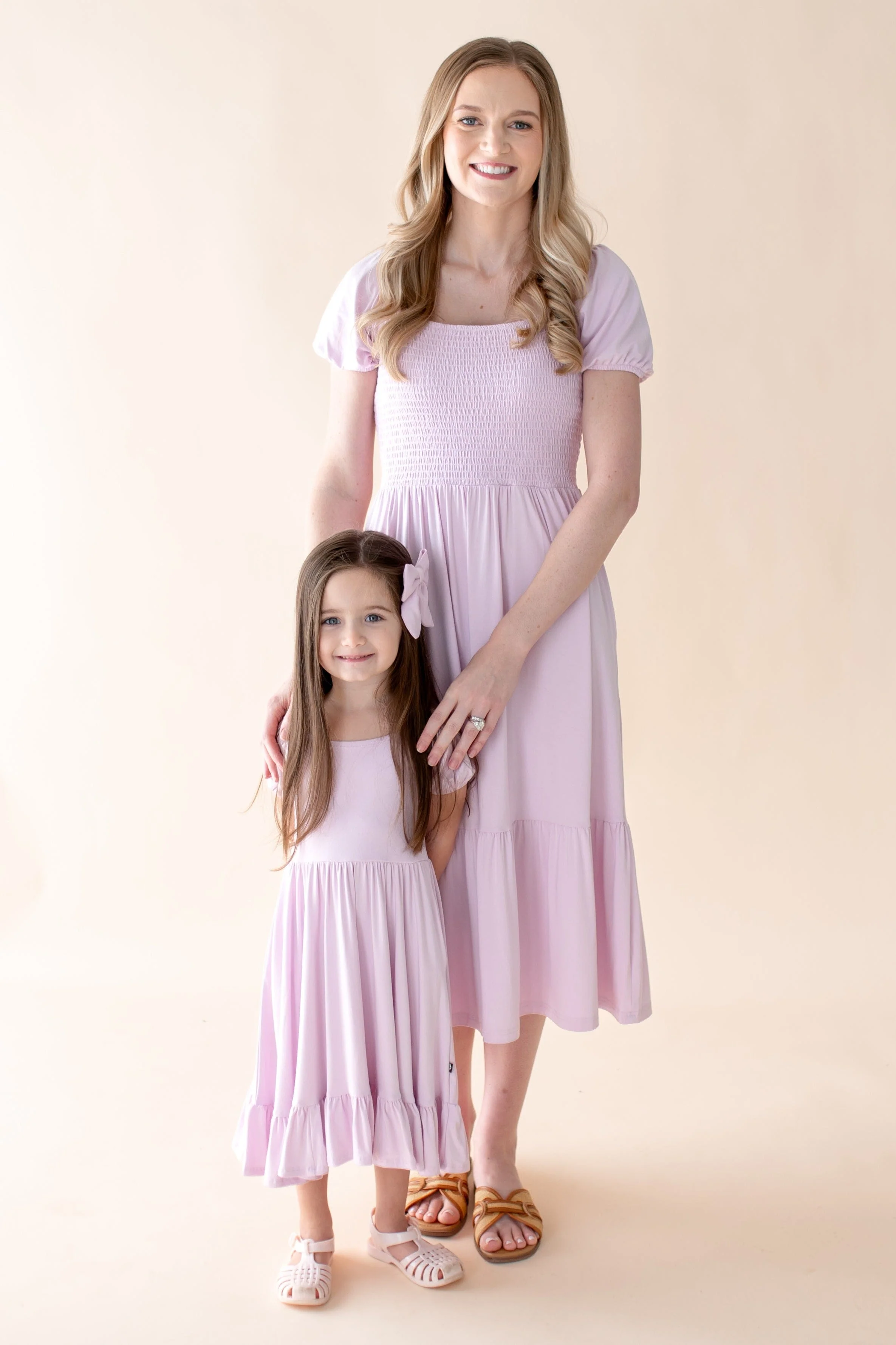 Women’s Smocked Dress in Thistle - Image 2
