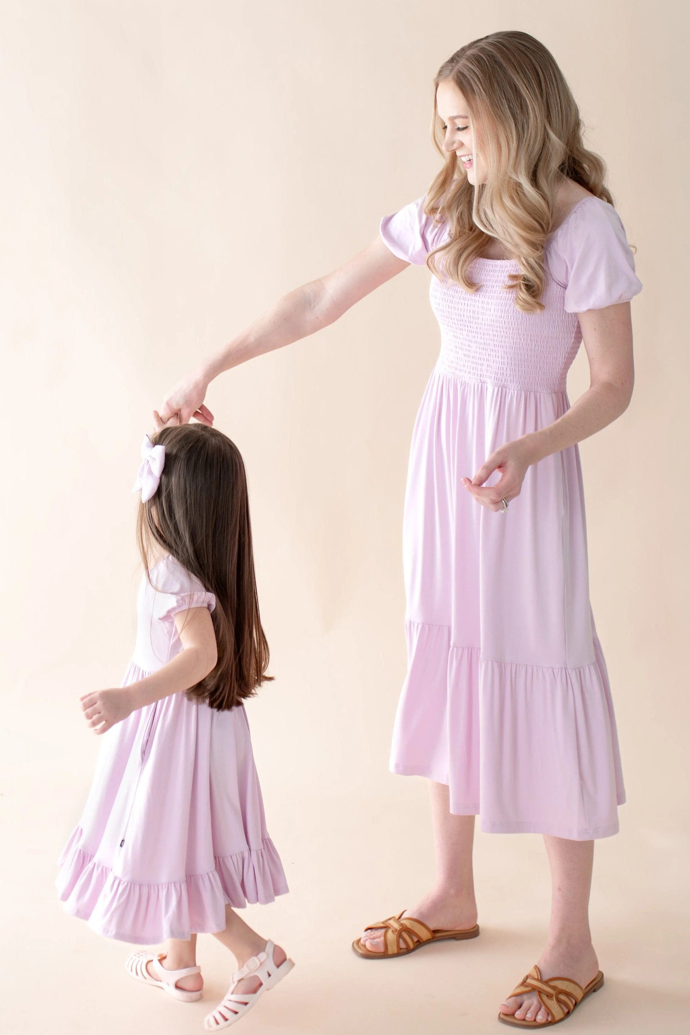 Women’s Smocked Dress in Thistle - Image 3