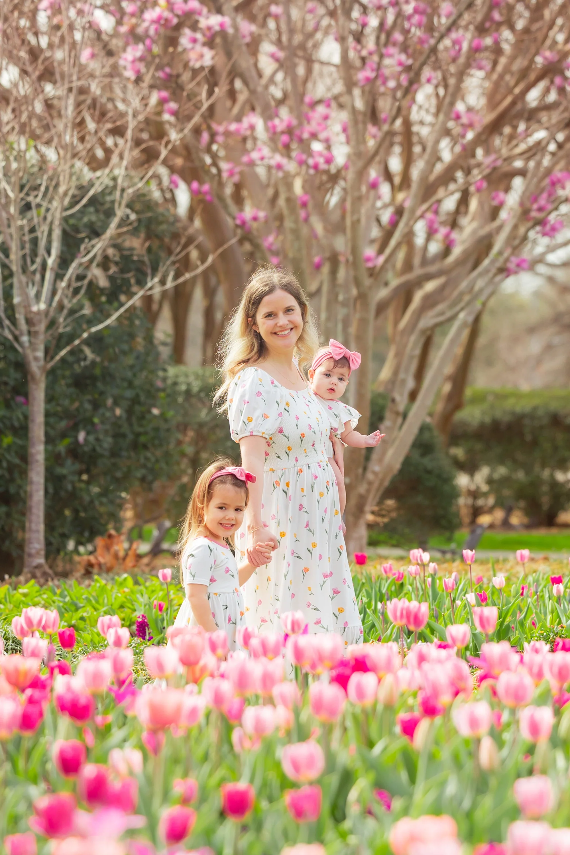 Women’s Smocked Dress in Tulip - Image 2