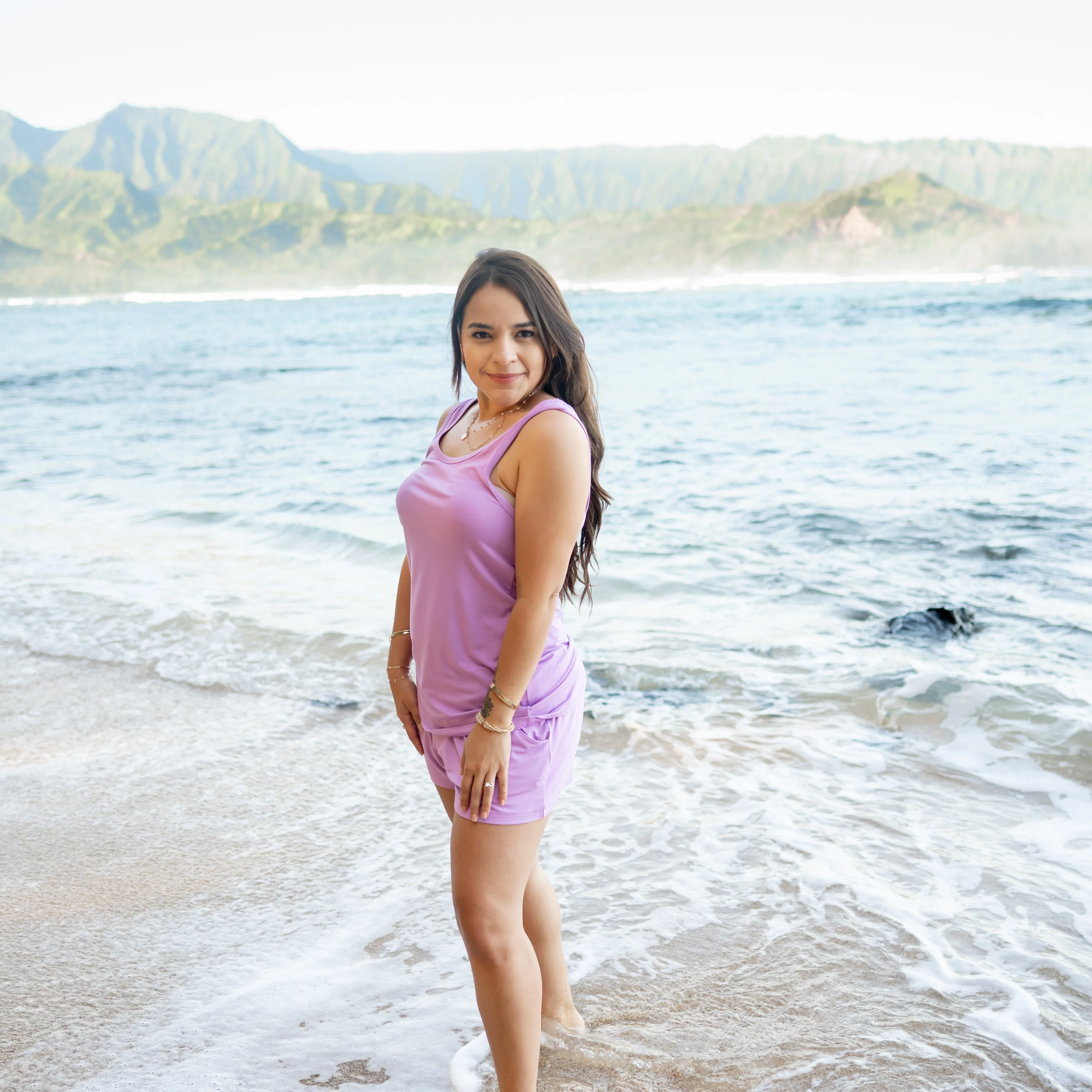 Women’s Tank Set in Poi - Image 3