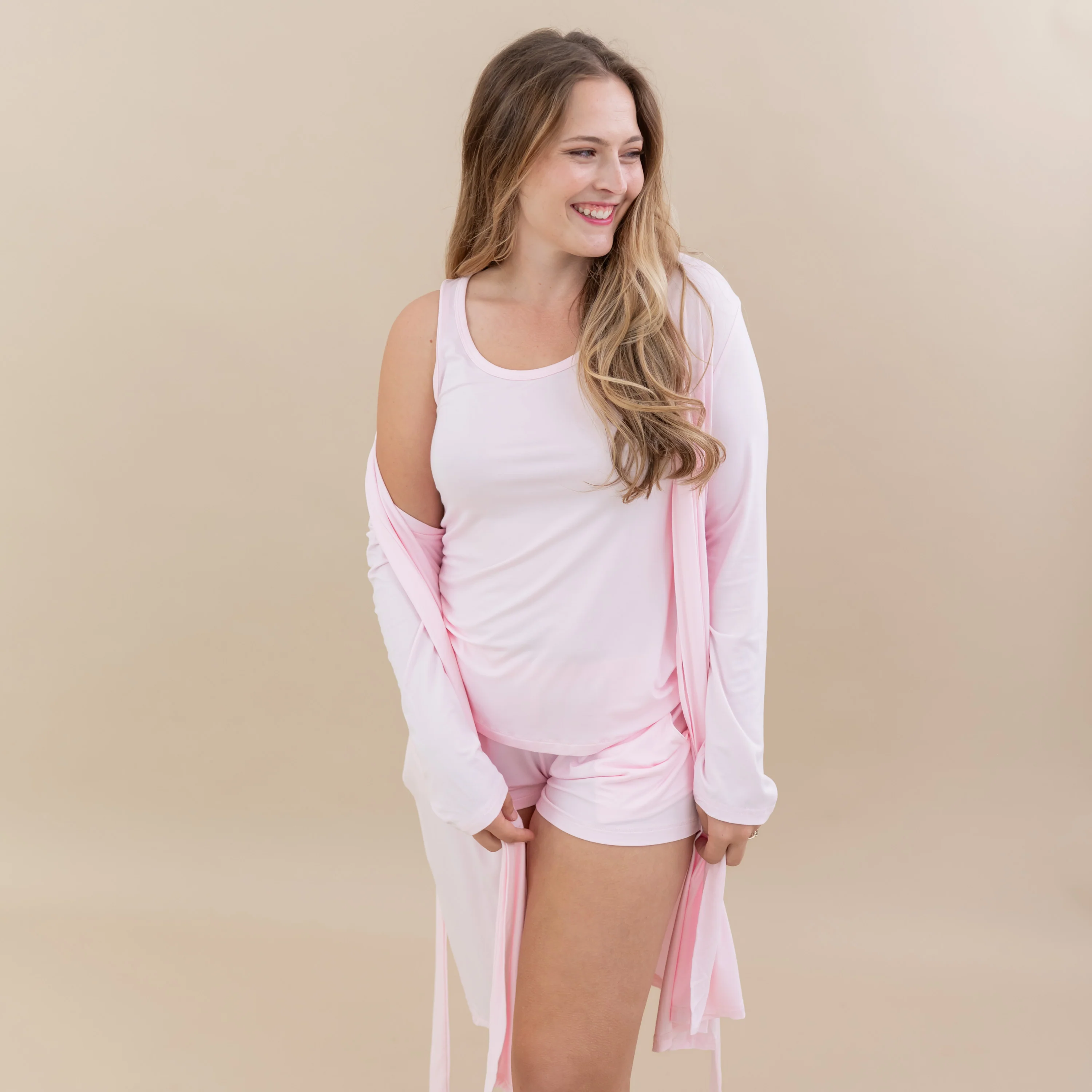 Women’s Lounge Robe in Sakura - Image 4