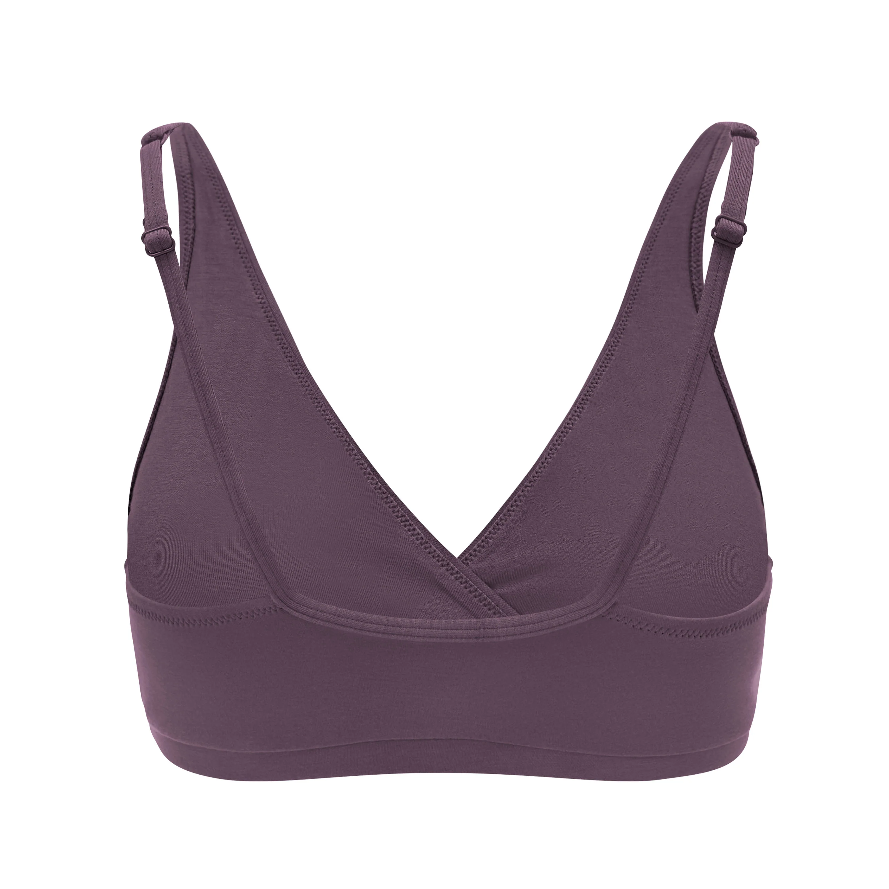 Women's Cross Front Bralette in Currant - Image 4