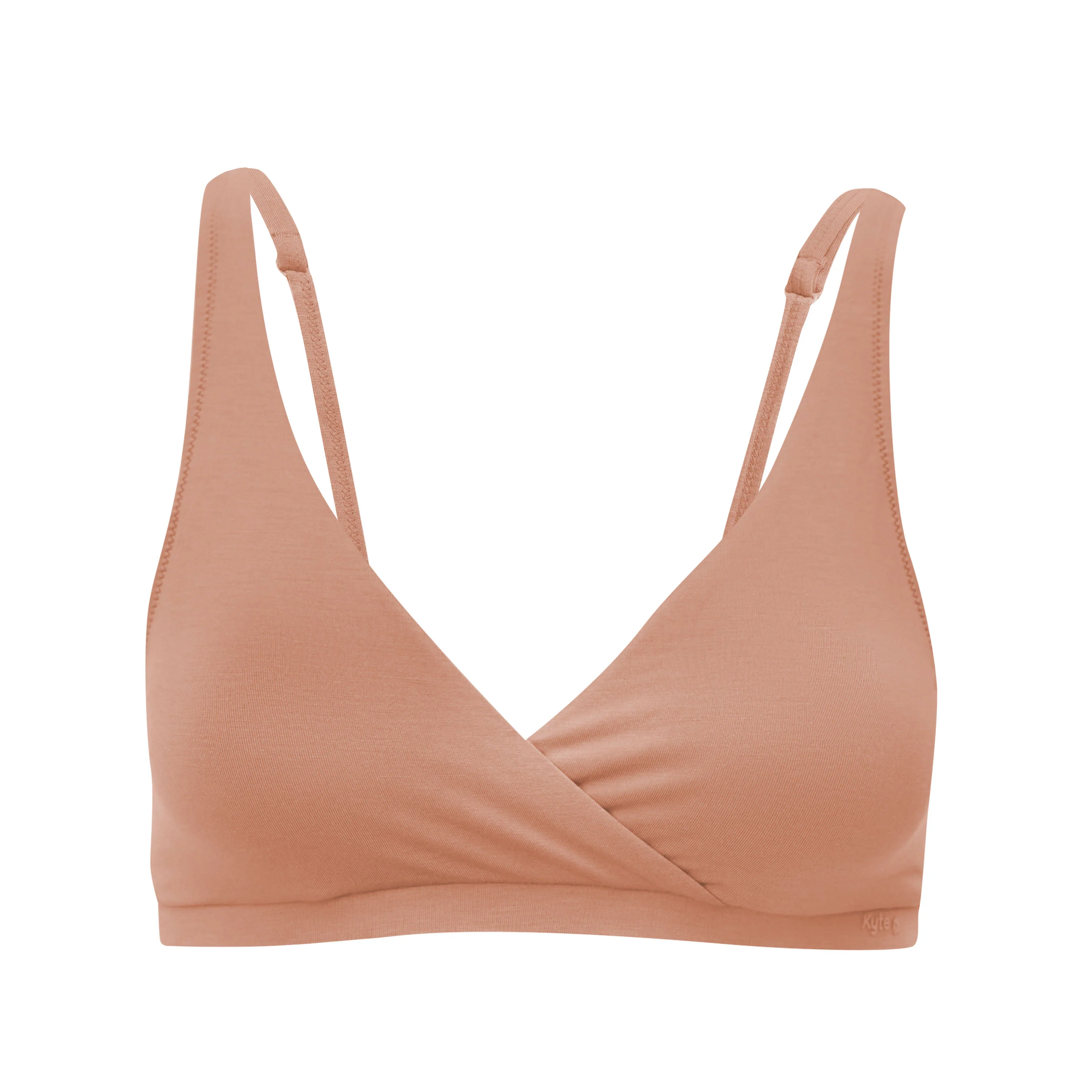 Women's Cross Front Bralette in Latte - Image 2