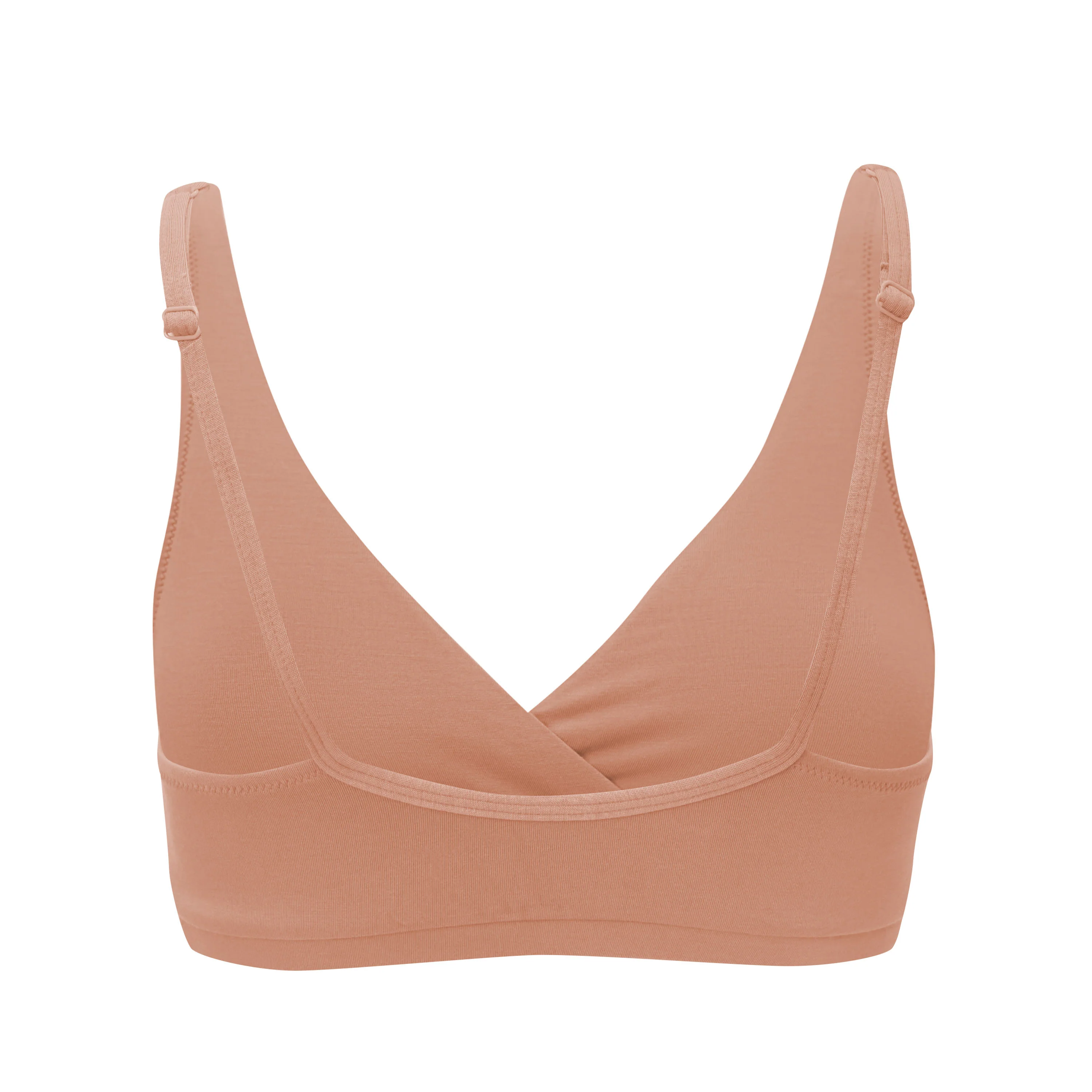 Women's Cross Front Bralette in Latte - Image 8