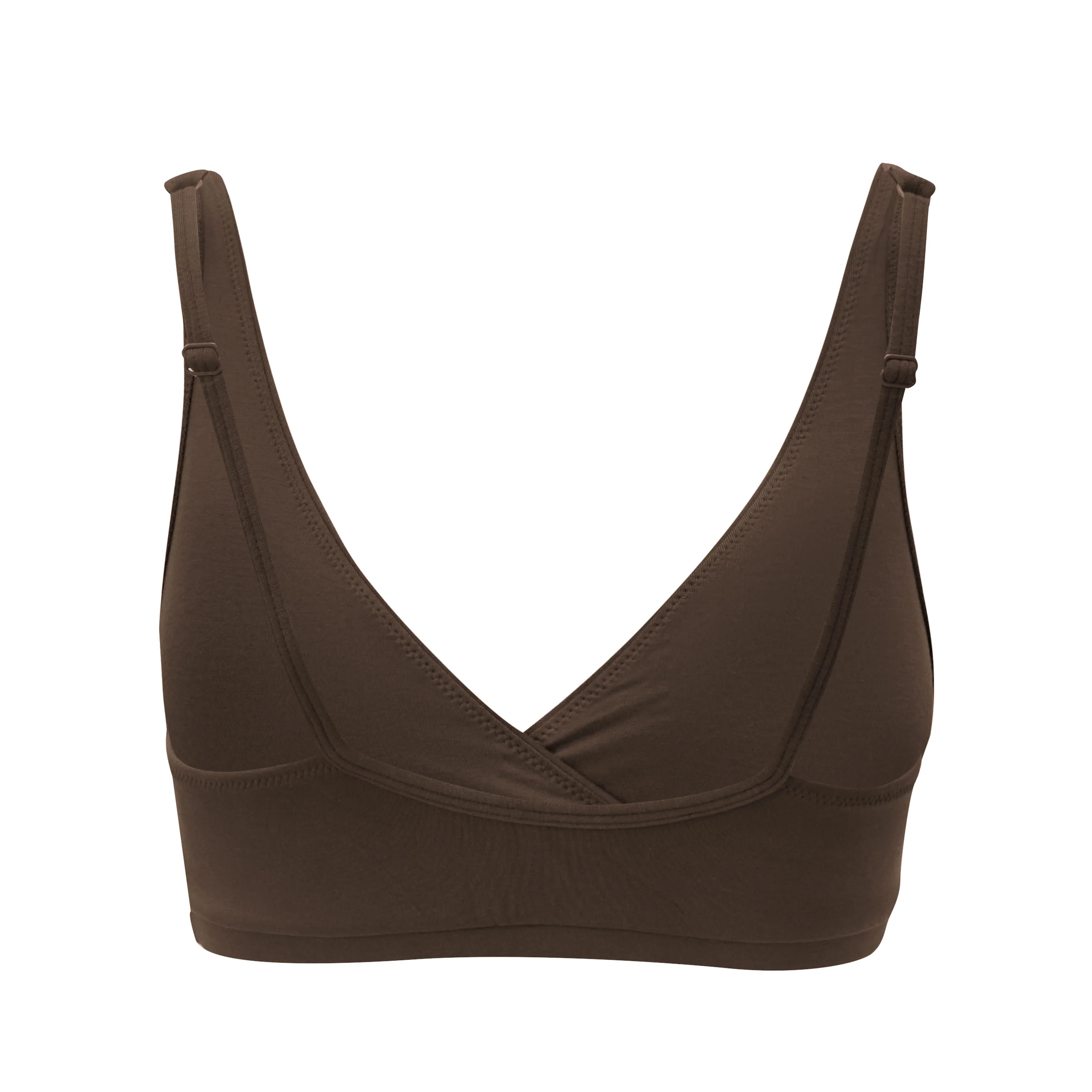 Women's Cross Front Bralette in Toffee - Image 4