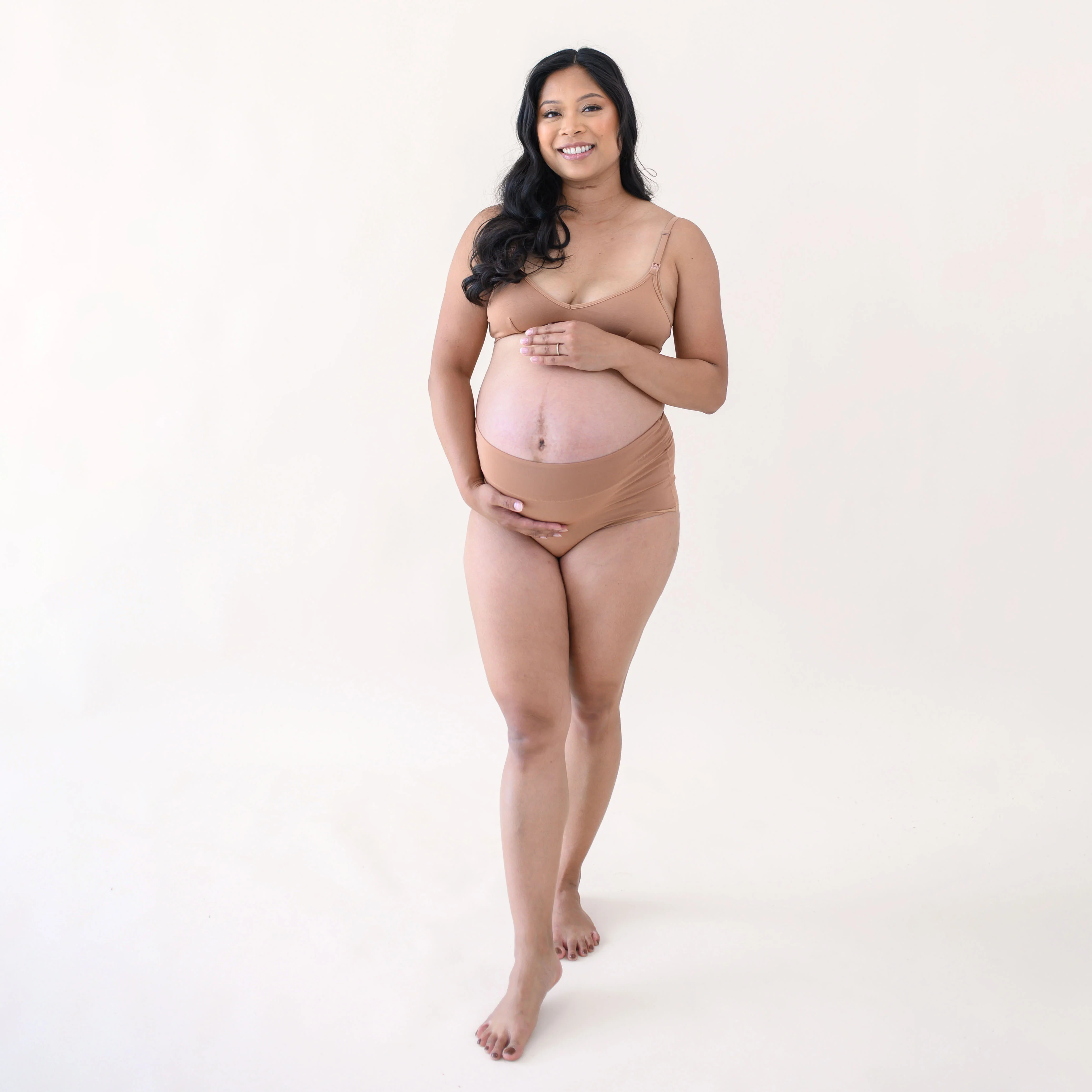 Women's High-Waisted Brief in Latte - Image 4