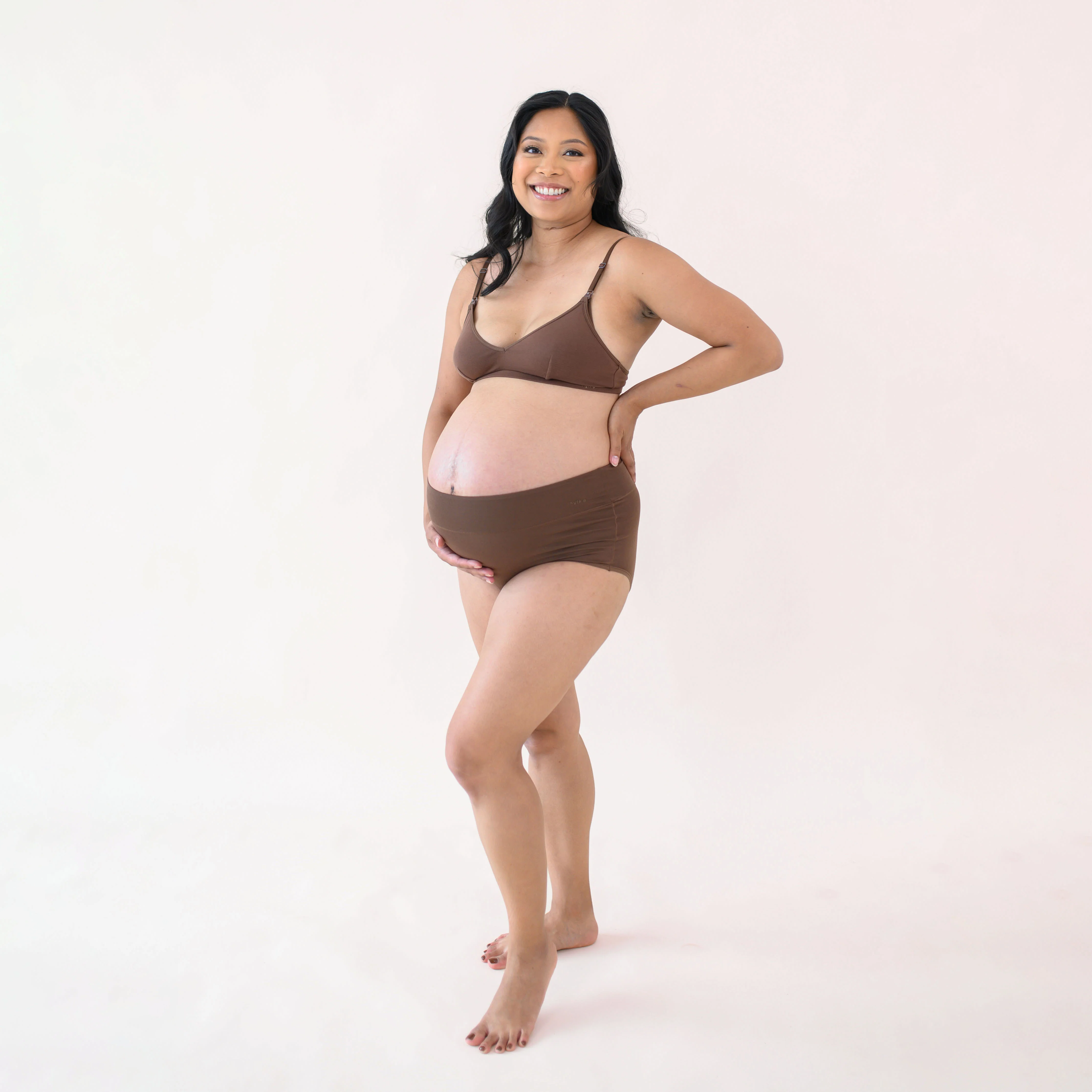 Women's High-Waisted Brief in Toffee - Image 3