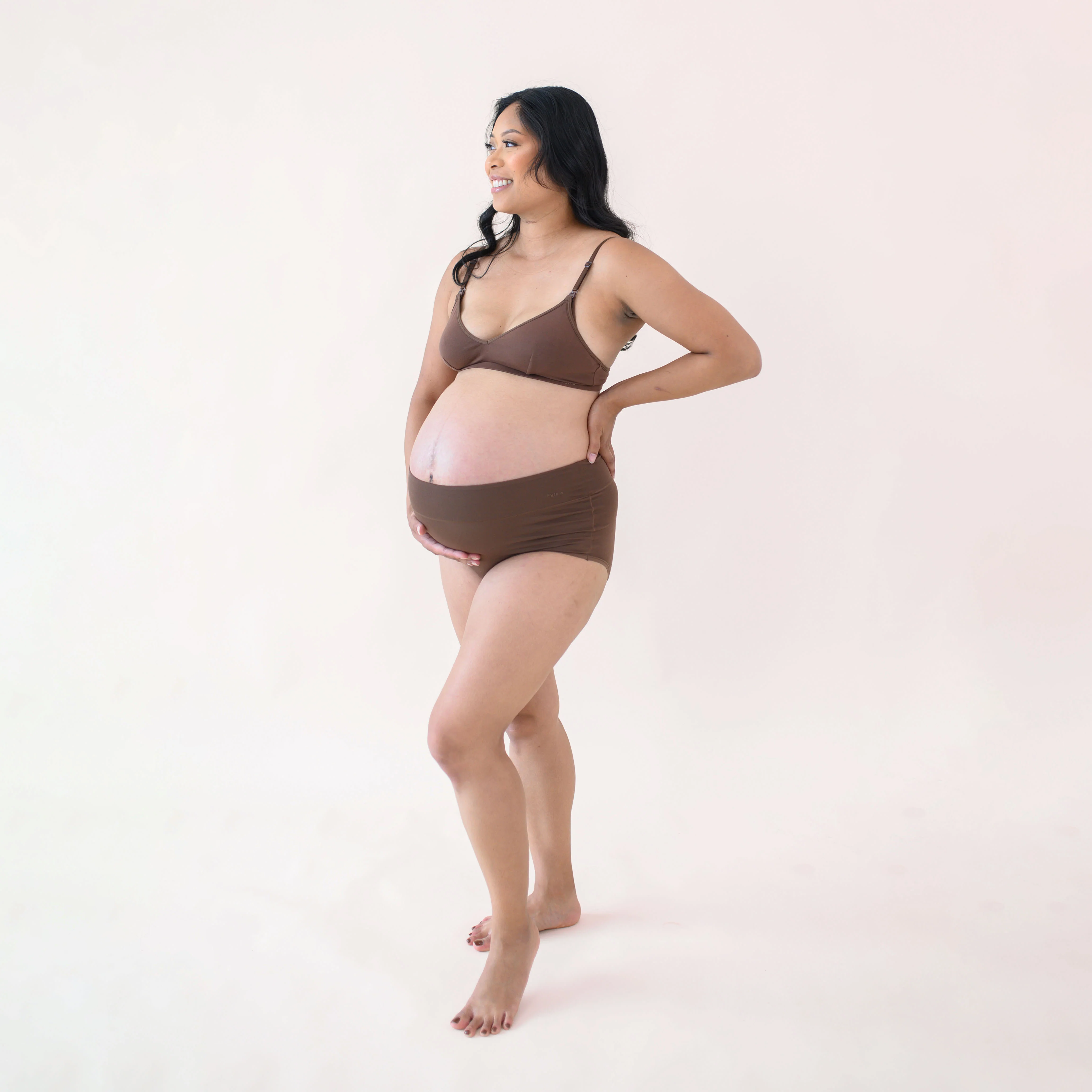 Women's High-Waisted Brief in Toffee - Image 4