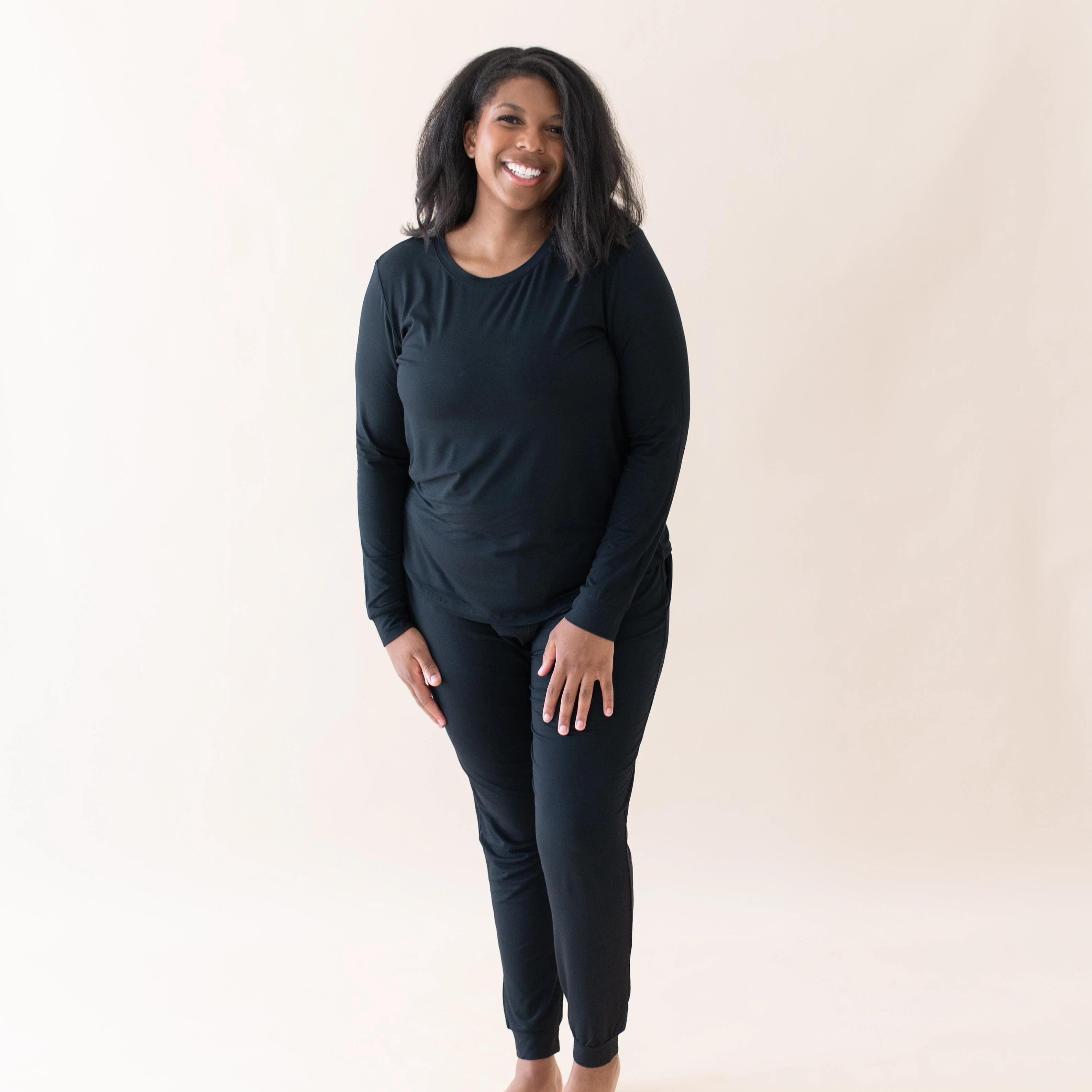 Women's Jogger Pajama Set in Midnight - Image 2