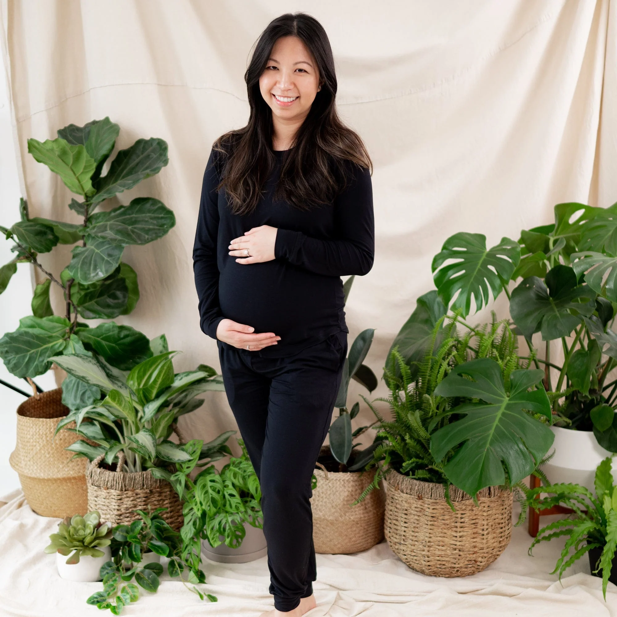 Women's Jogger Pajama Set in Midnight - Image 3