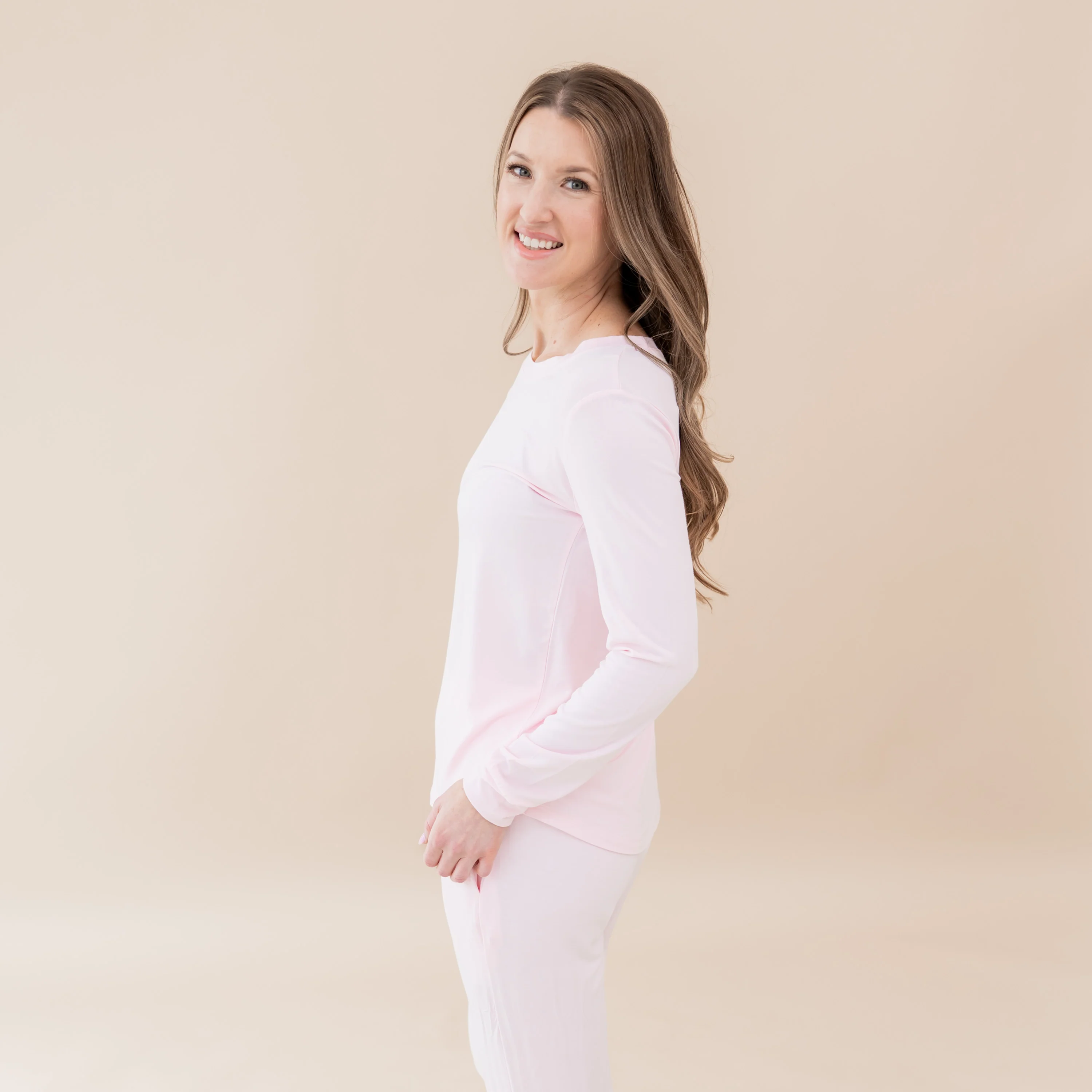 Women's Jogger Pajama Set in Sakura - Image 2