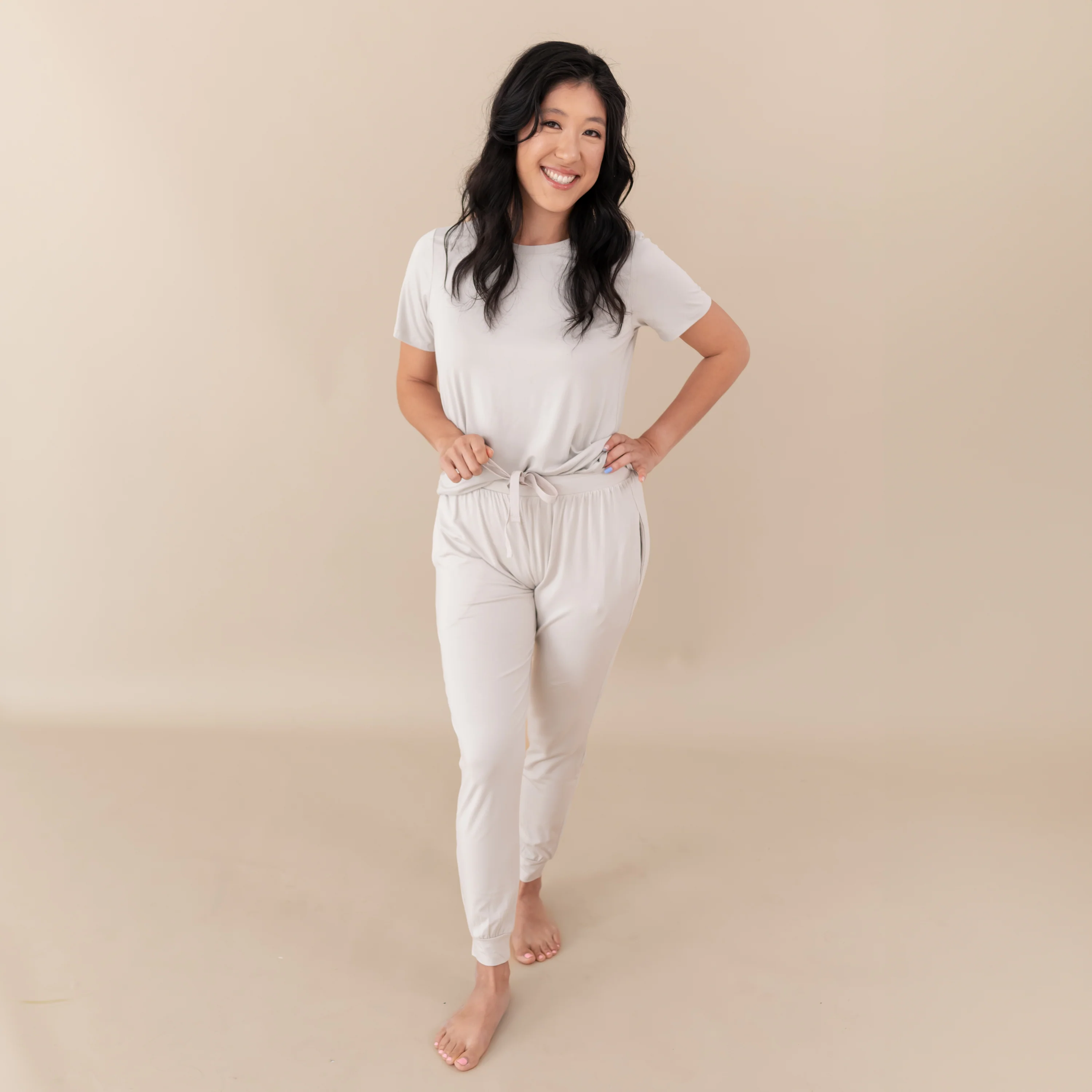 Women's Jogger Pants in Oat - Image 3