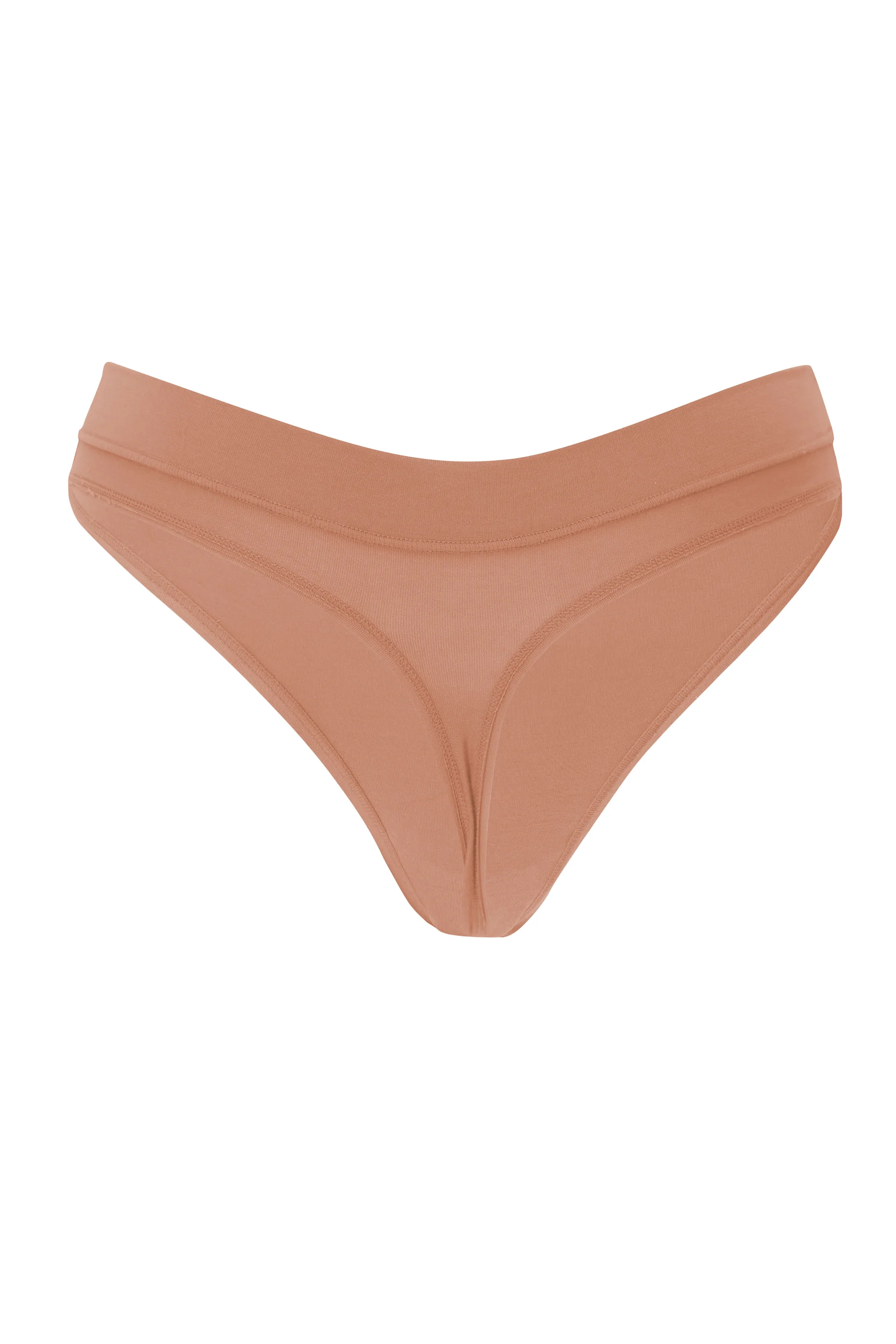 Women's Thong in Latte - Image 3