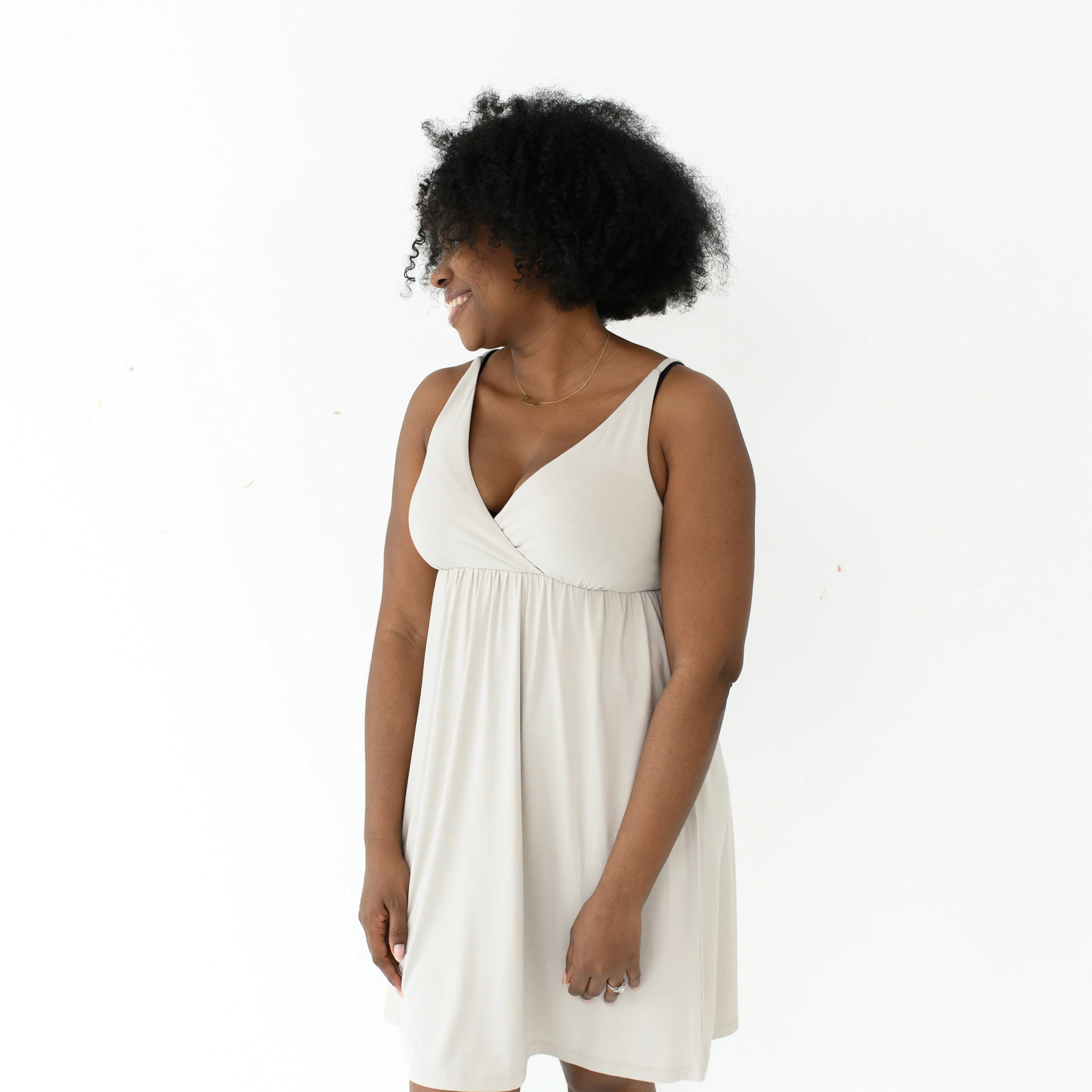 Women's Nightgown in Oat - Image 3