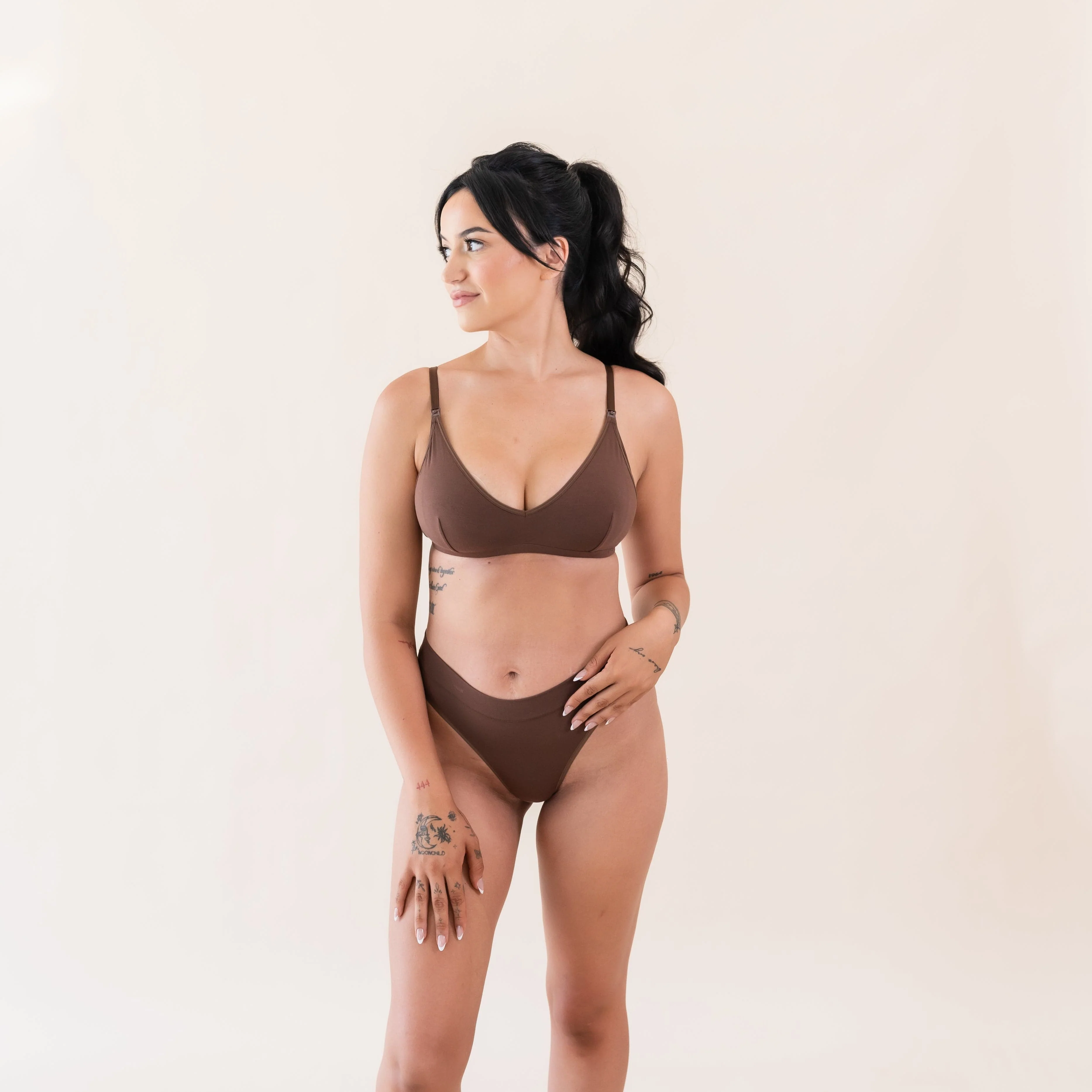 Women's Nursing Bra in Toffee - Image 4