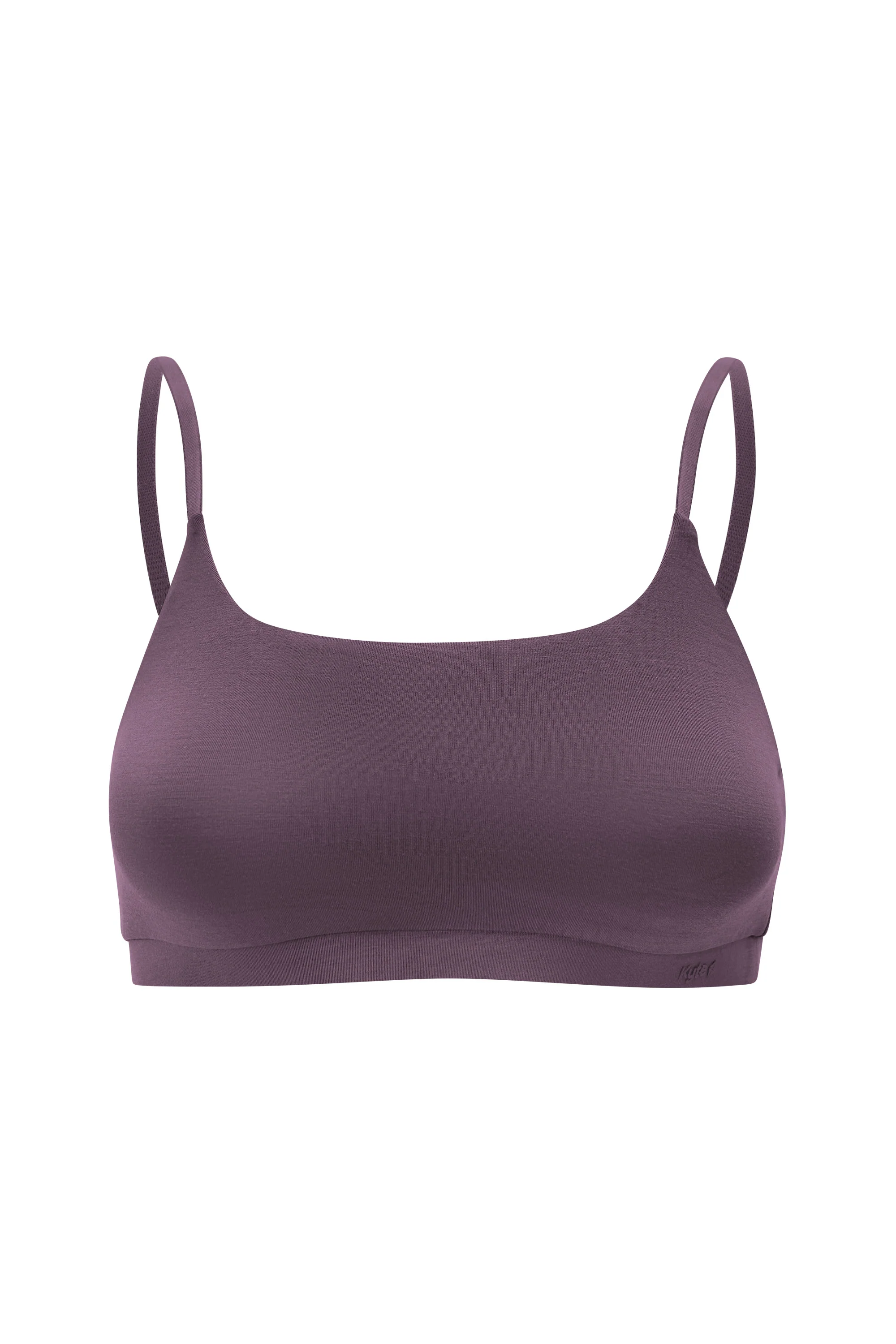 Women's Scoop Neck Bralette in Currant - Image 4