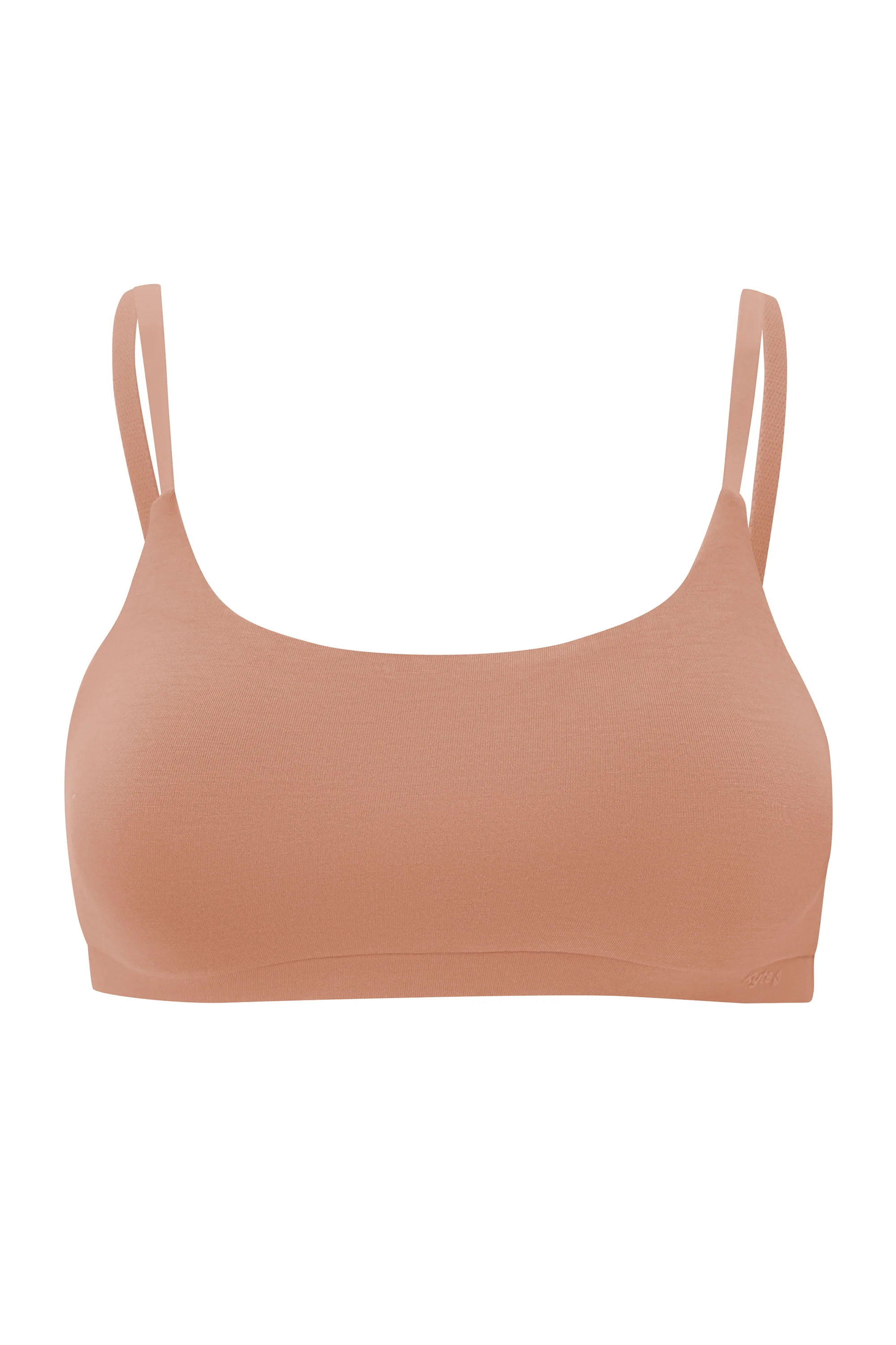 Women's Scoop Neck Bralette in Latte - Image 6