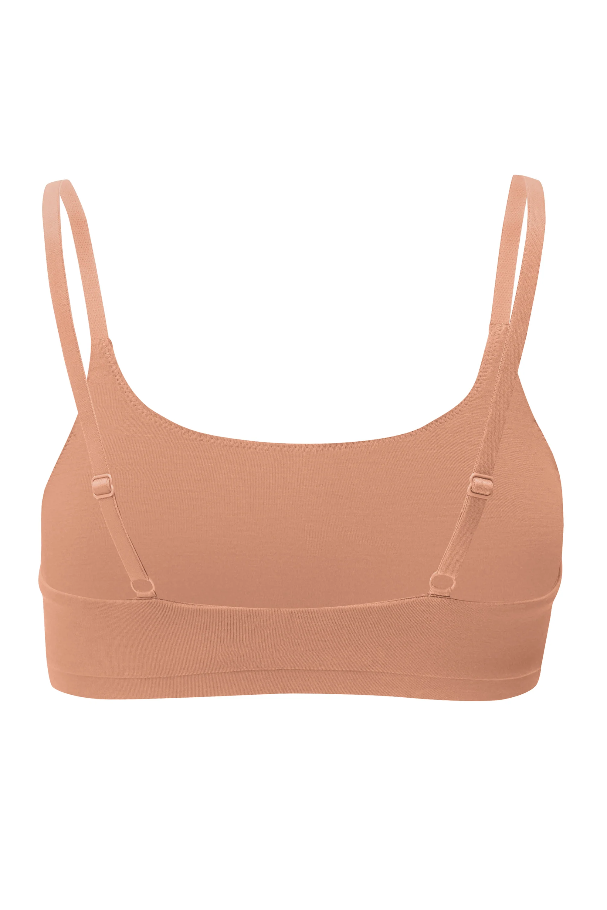 Women's Scoop Neck Bralette in Latte - Image 7