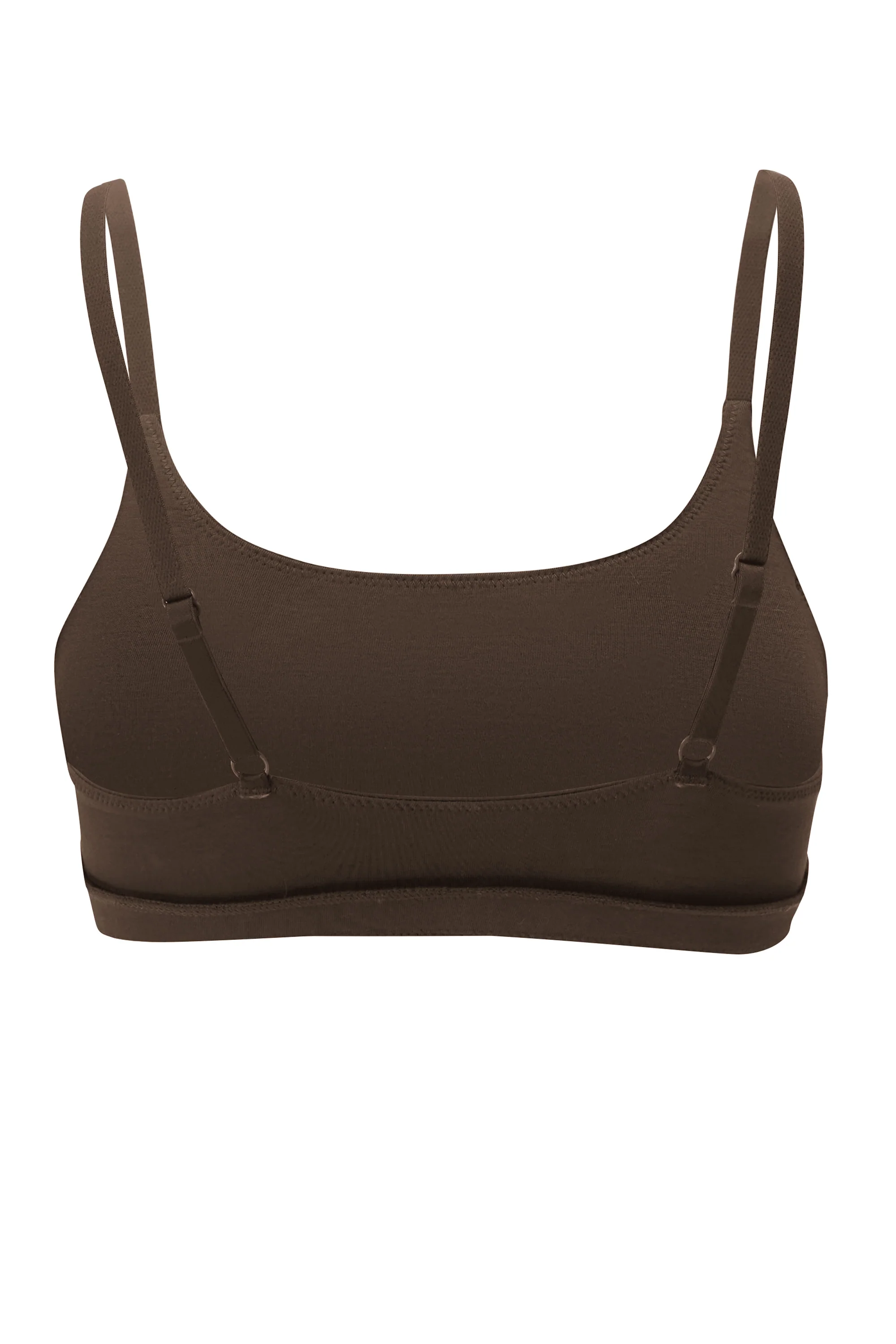 Women's Scoop Neck Bralette in Toffee - Image 6