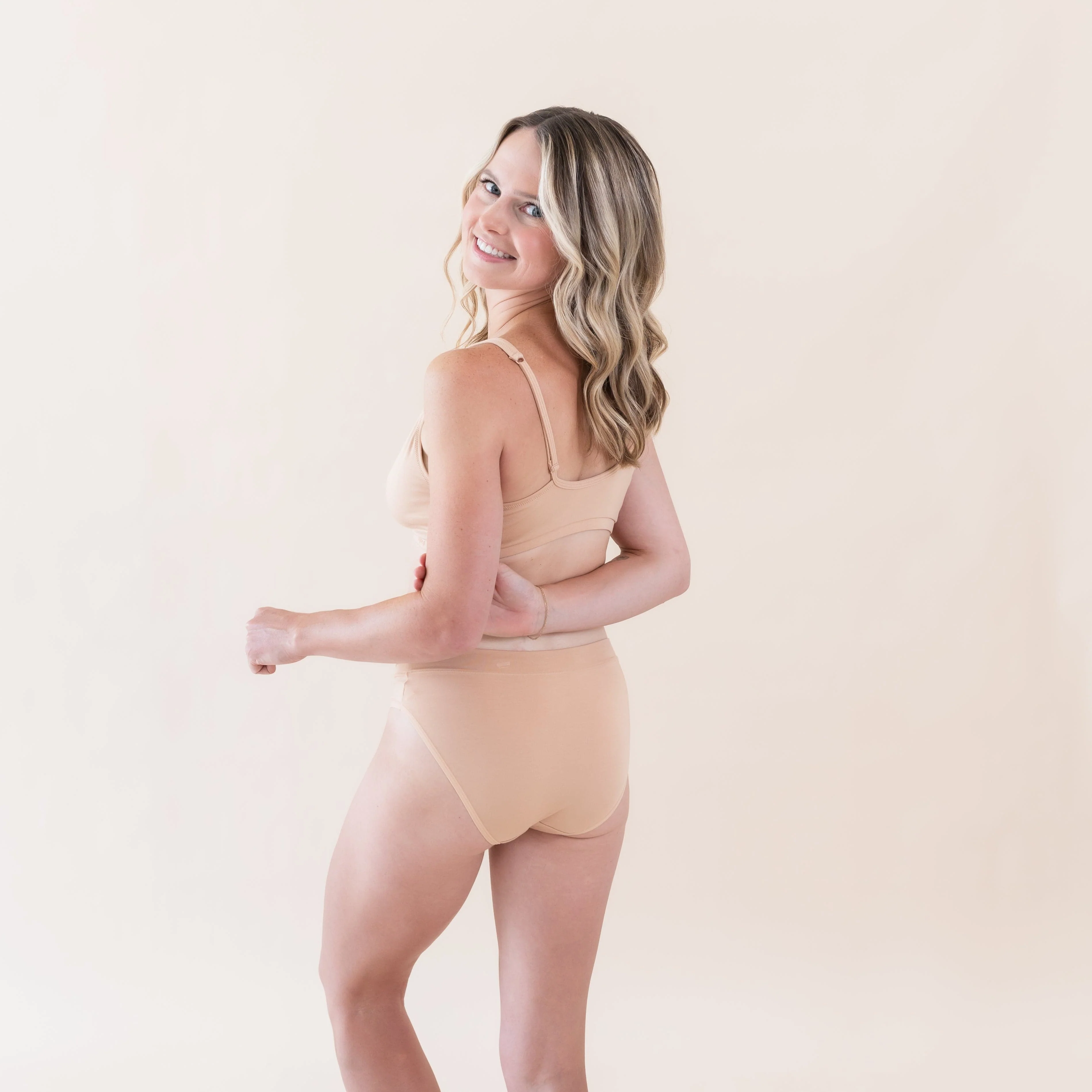 Women's Midi Brief in Chai - Image 3