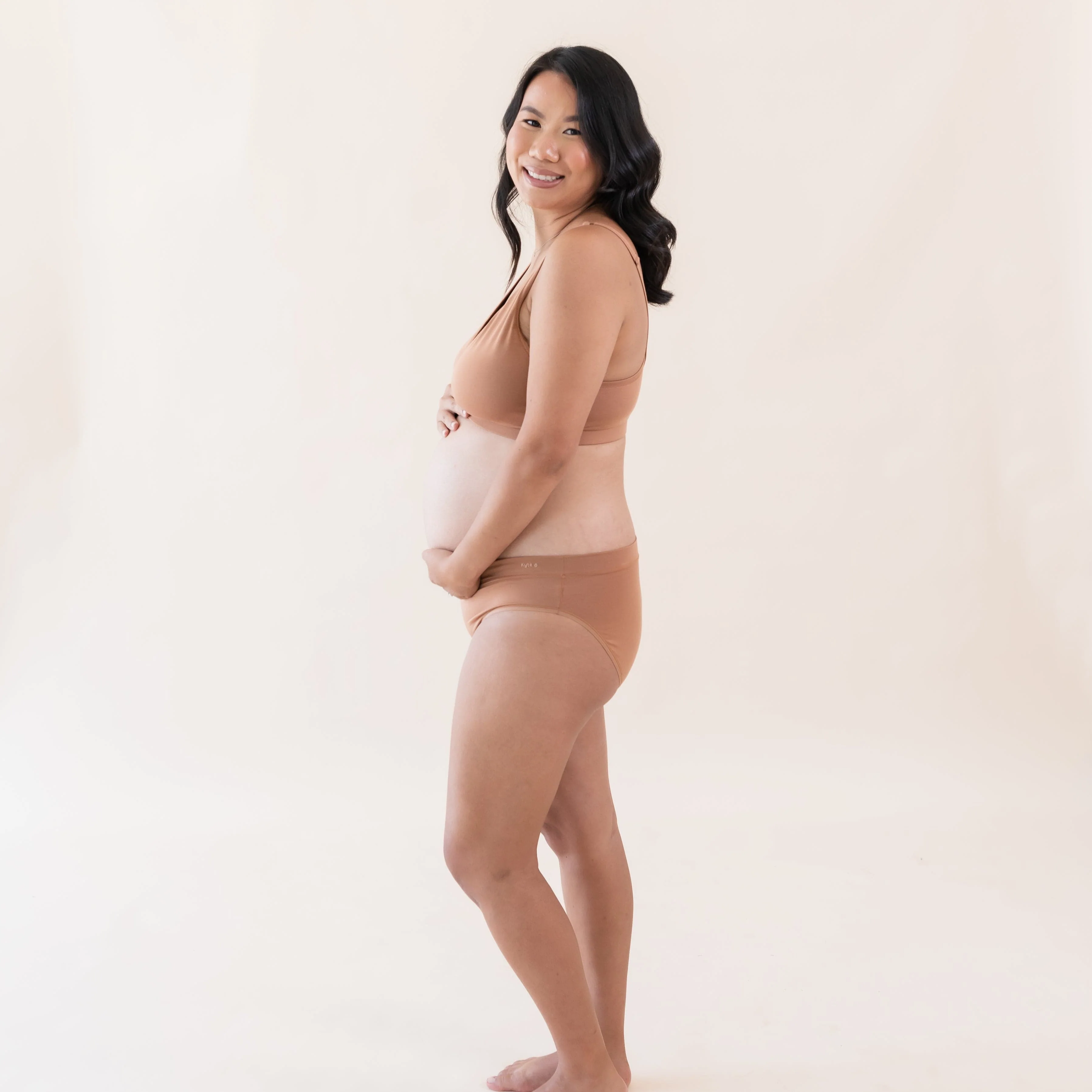 Women's Midi Brief in Latte - Image 3
