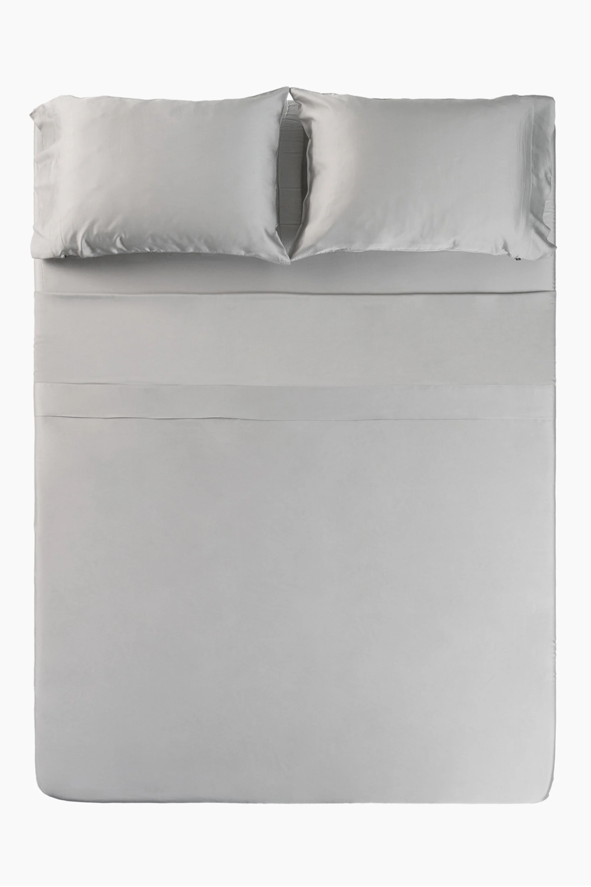 Bamboo Sateen Sheet Set in Dove Gray - Image 6