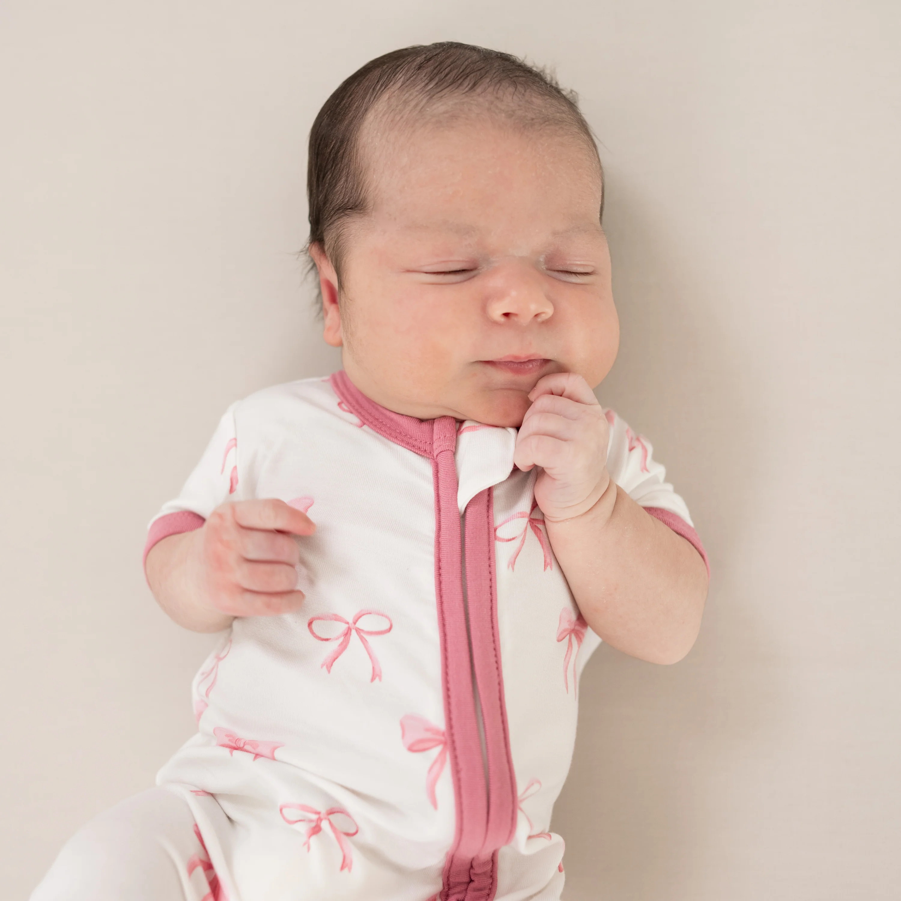 Zippered Shortall Romper in Bow - Image 3