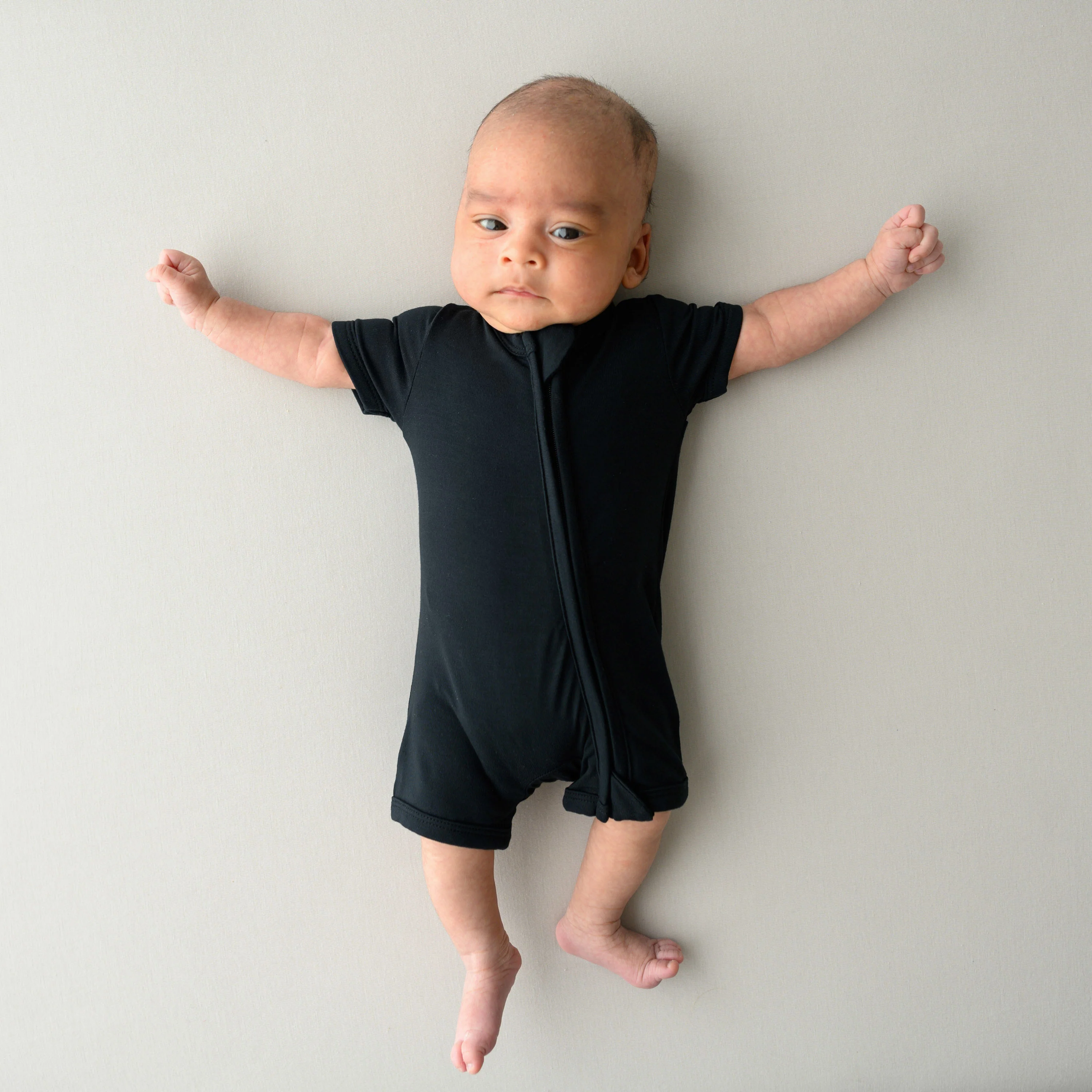 Zippered Shortall Romper in Midnight - Image 3