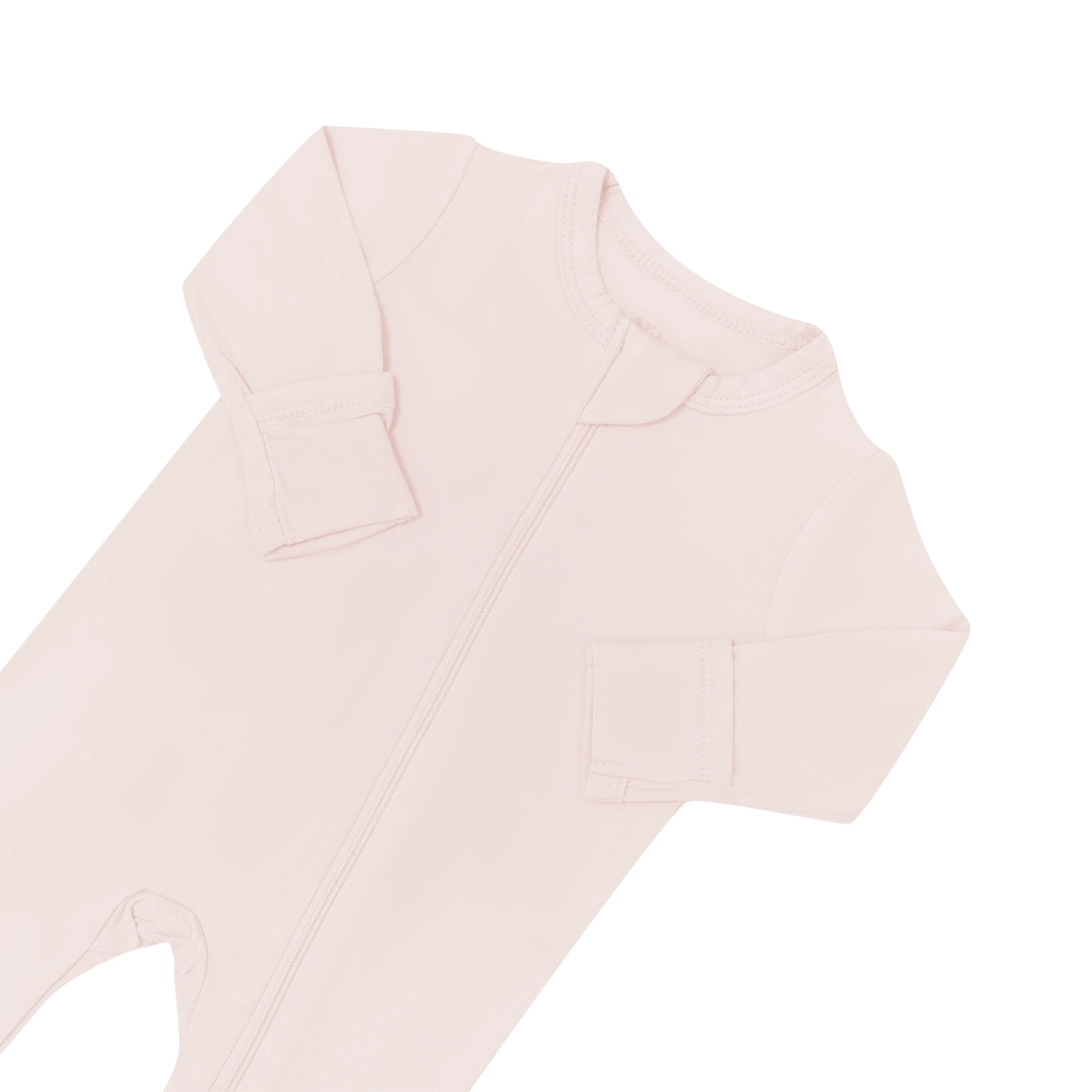 Zippered Footie in Blush - Image 5