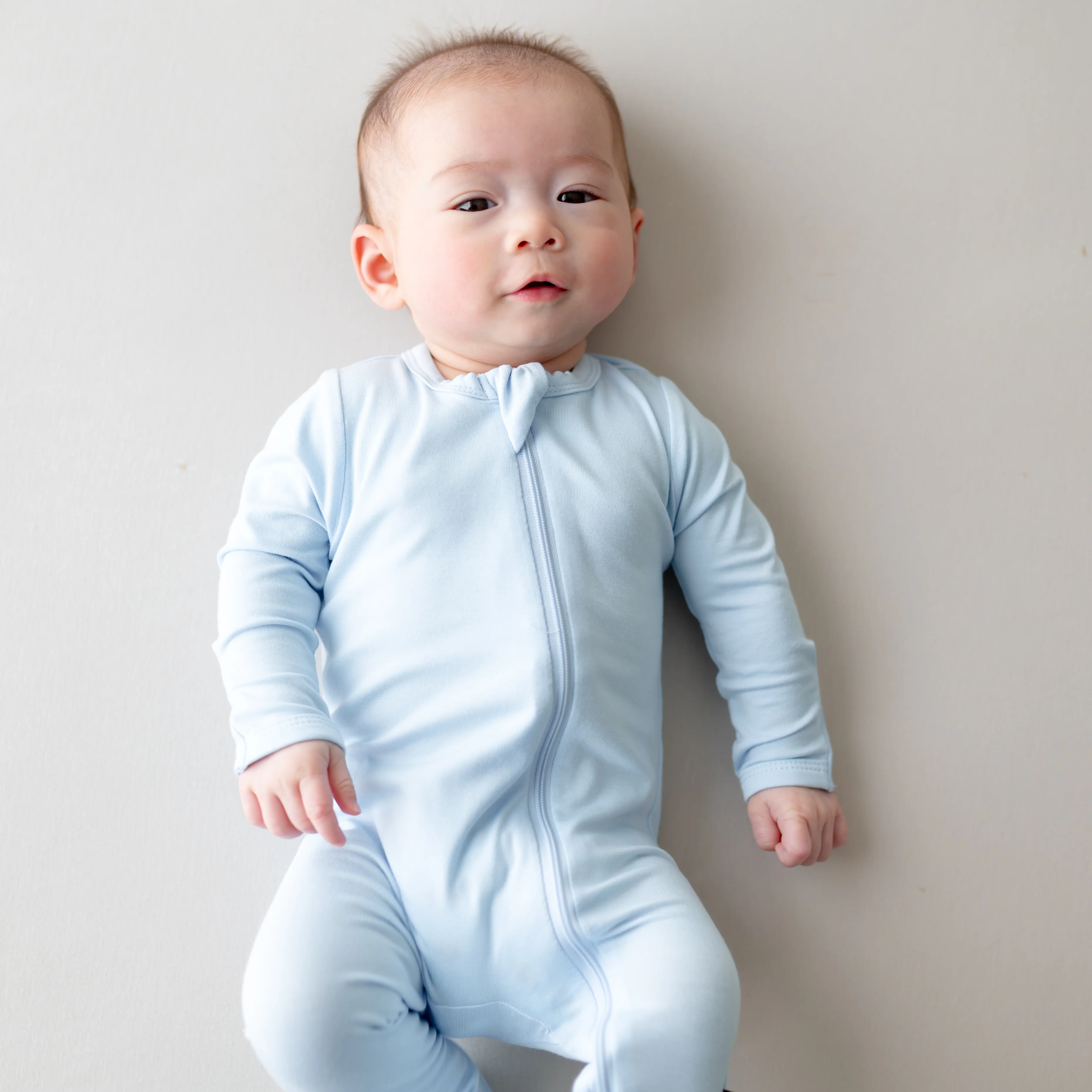 Zippered Footie in Breeze - Image 3