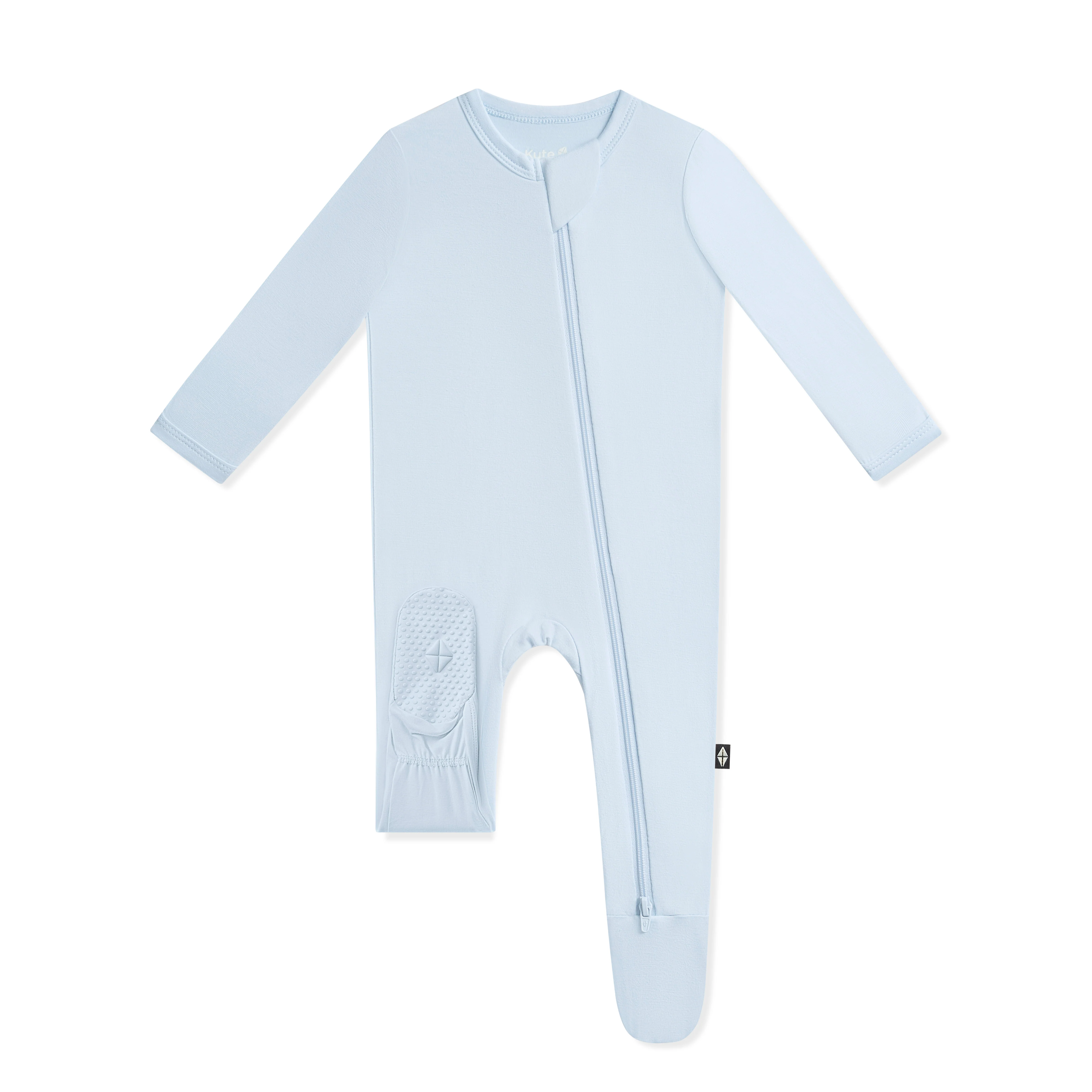 Zippered Footie in Breeze - Image 6
