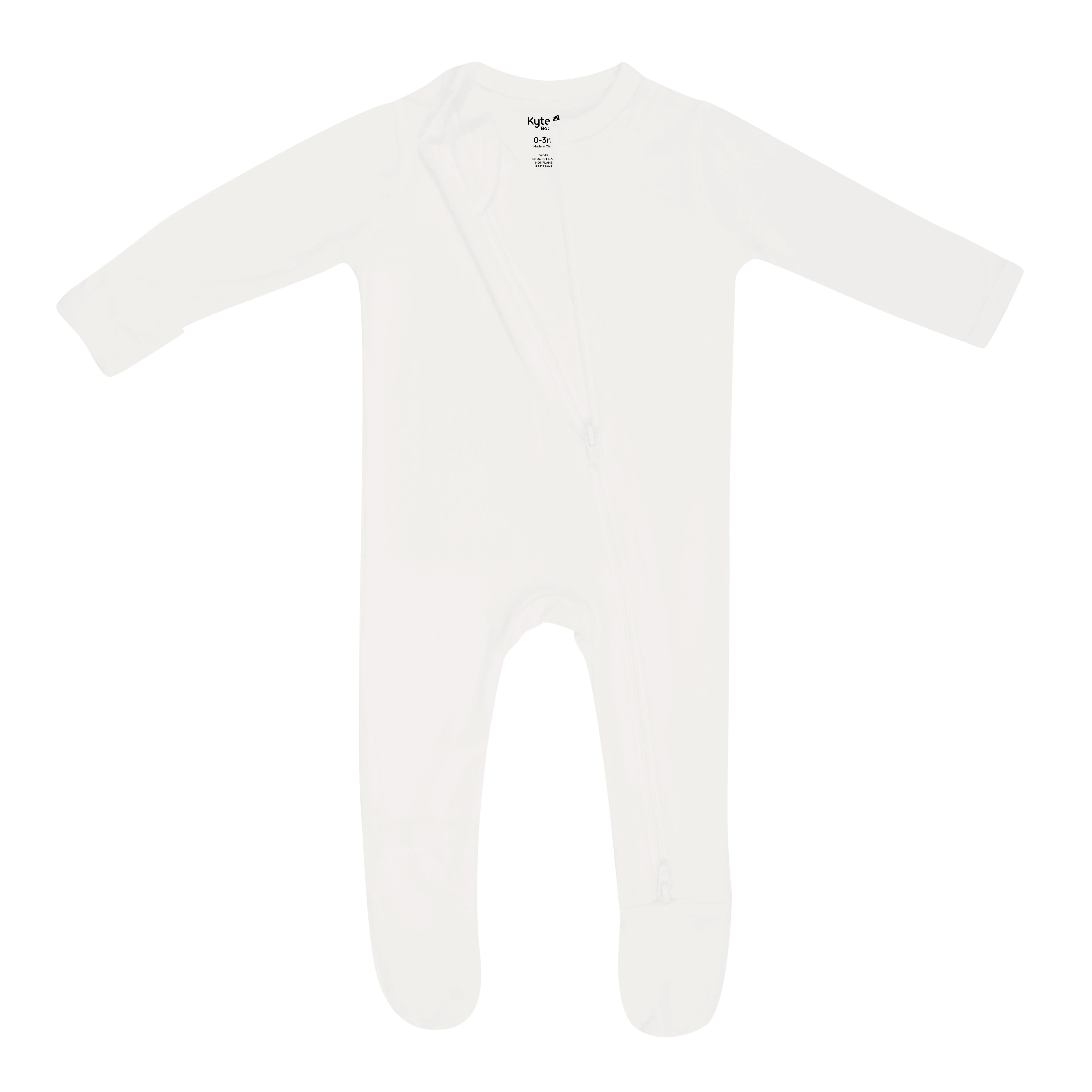 Zippered Footie in Cloud - Image 5