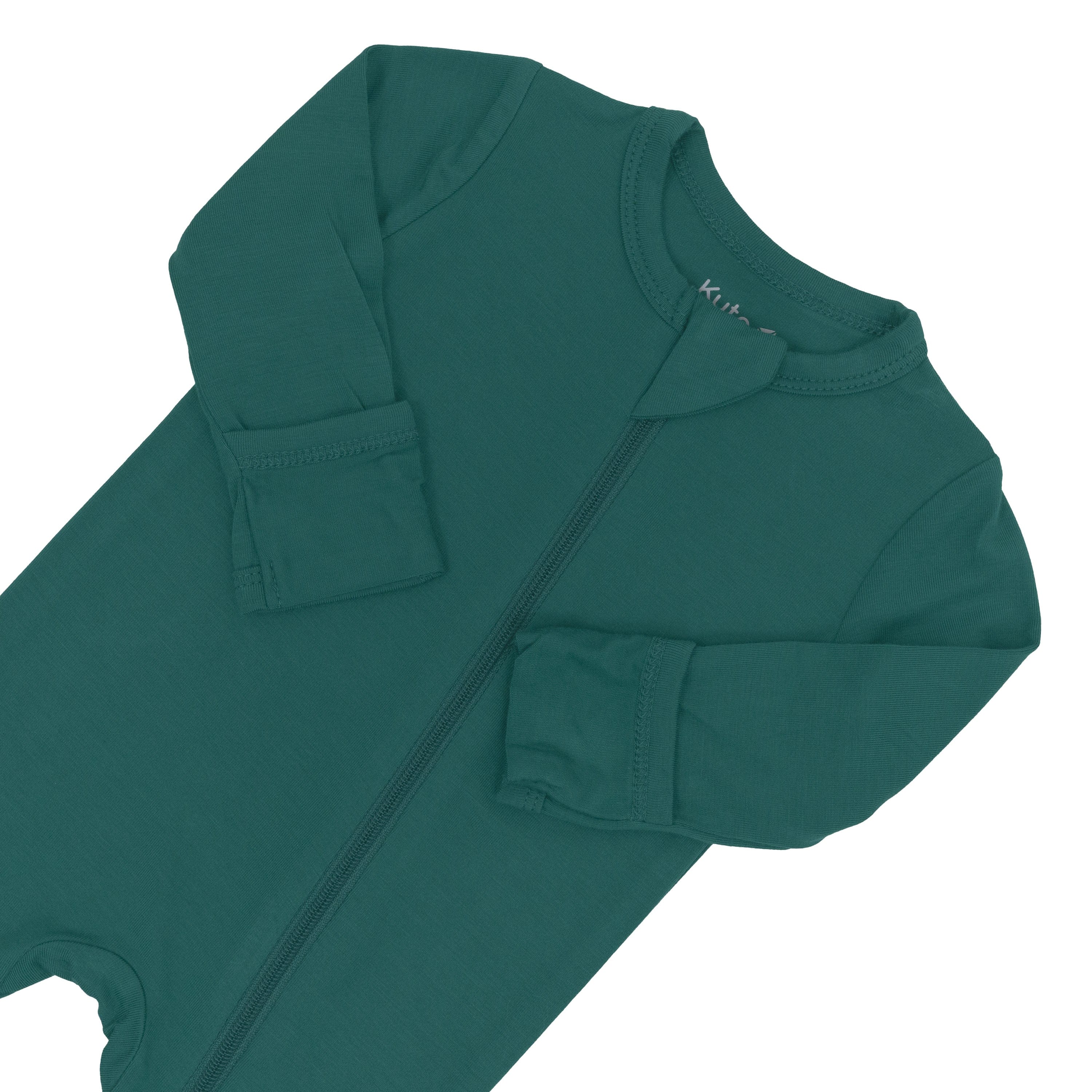 Zippered Footie in Emerald - Image 5
