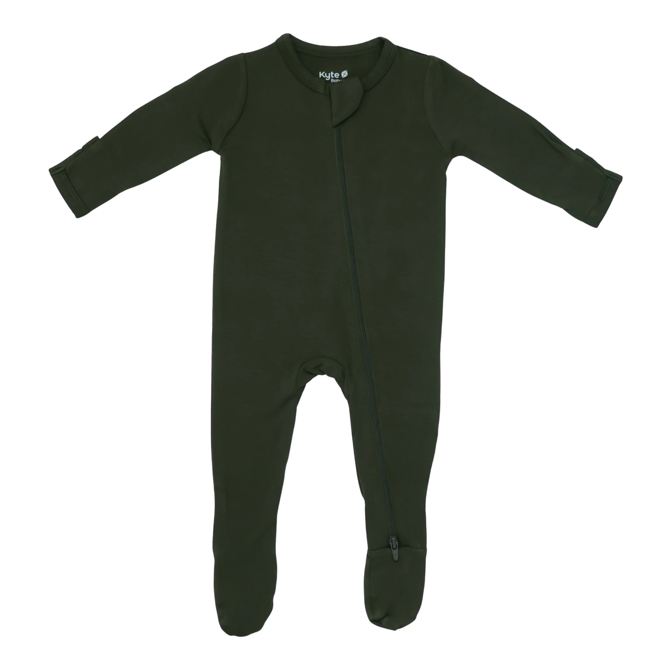 Zippered Footie in Fir - Image 2
