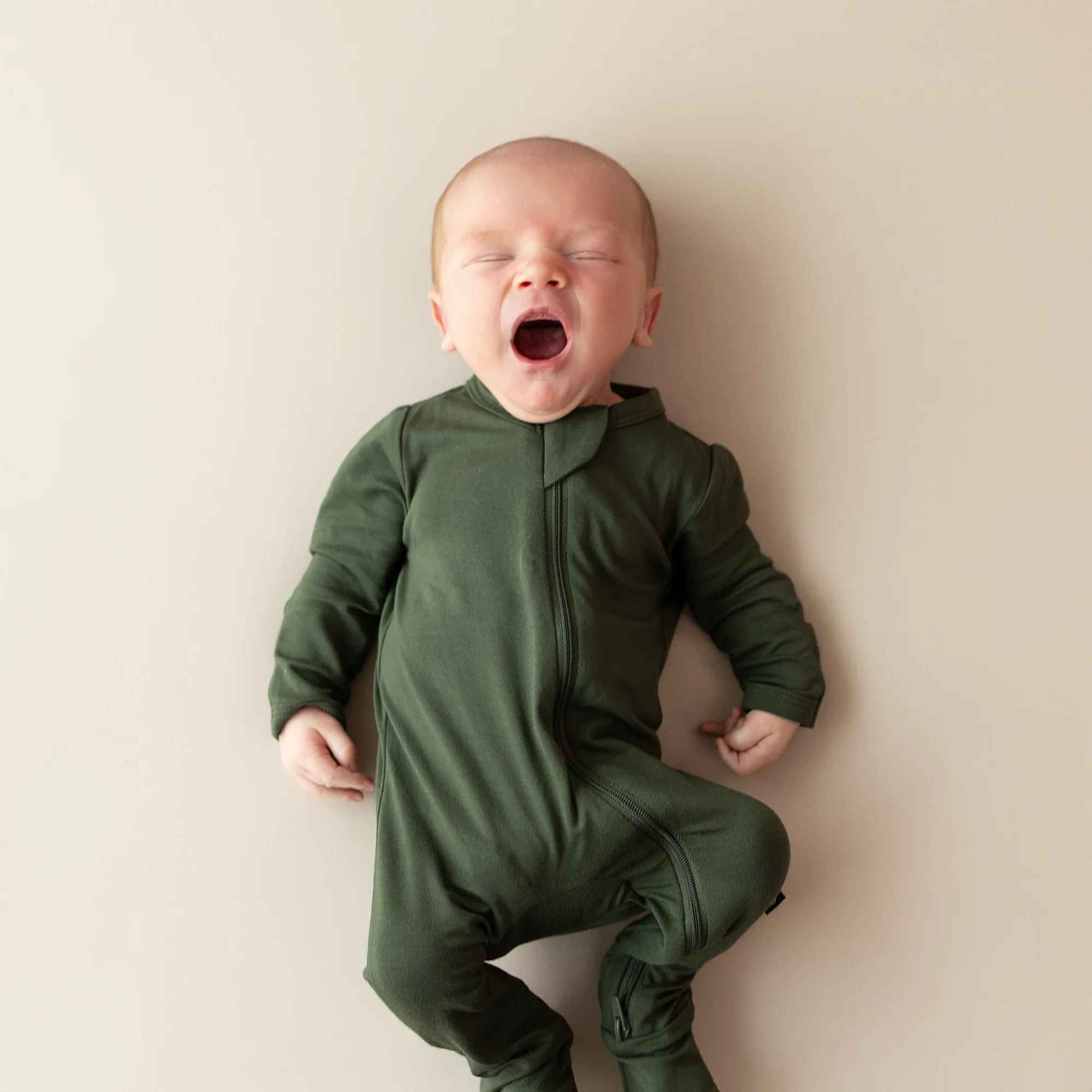 Zippered Footie in Fir - Image 4