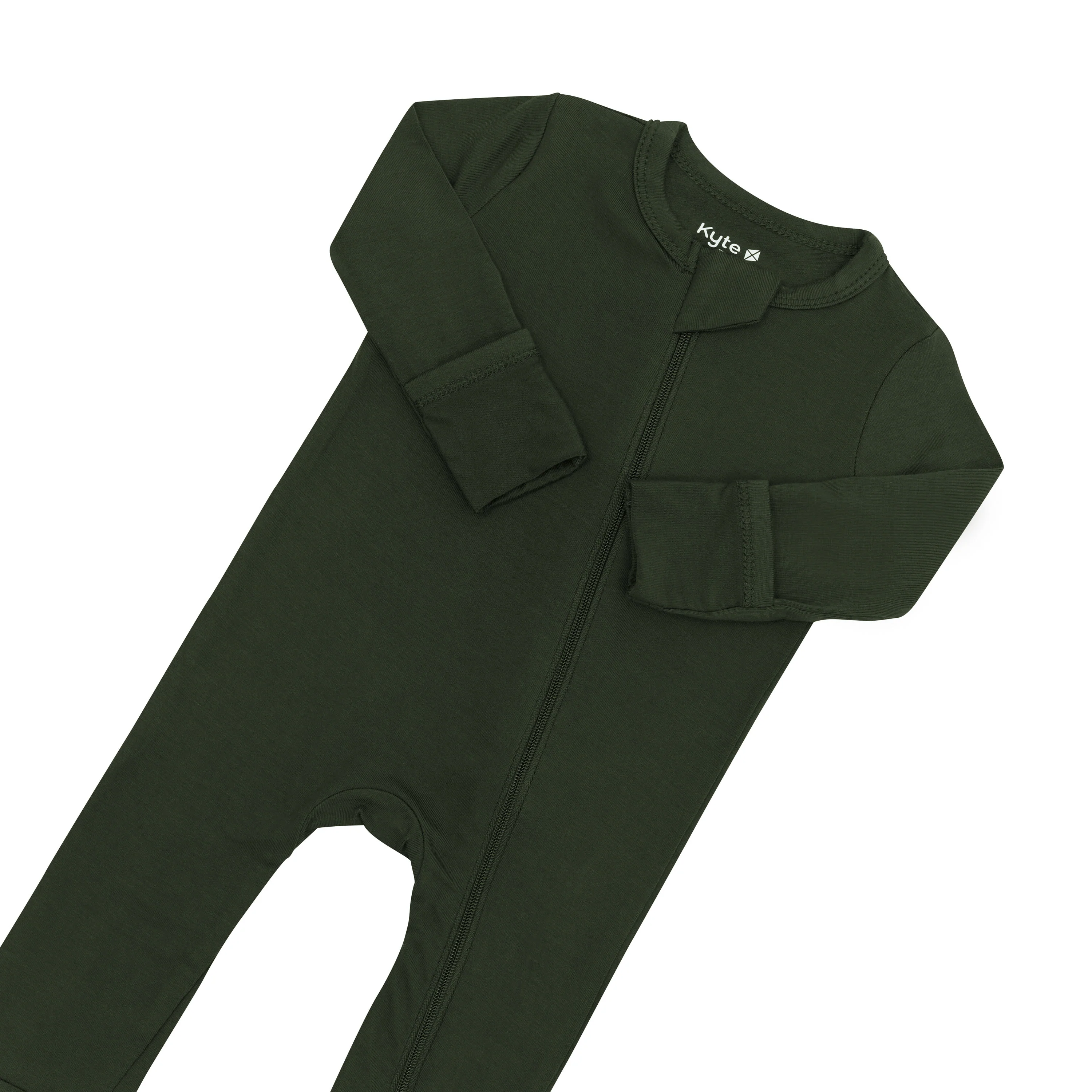 Zippered Footie in Fir - Image 7