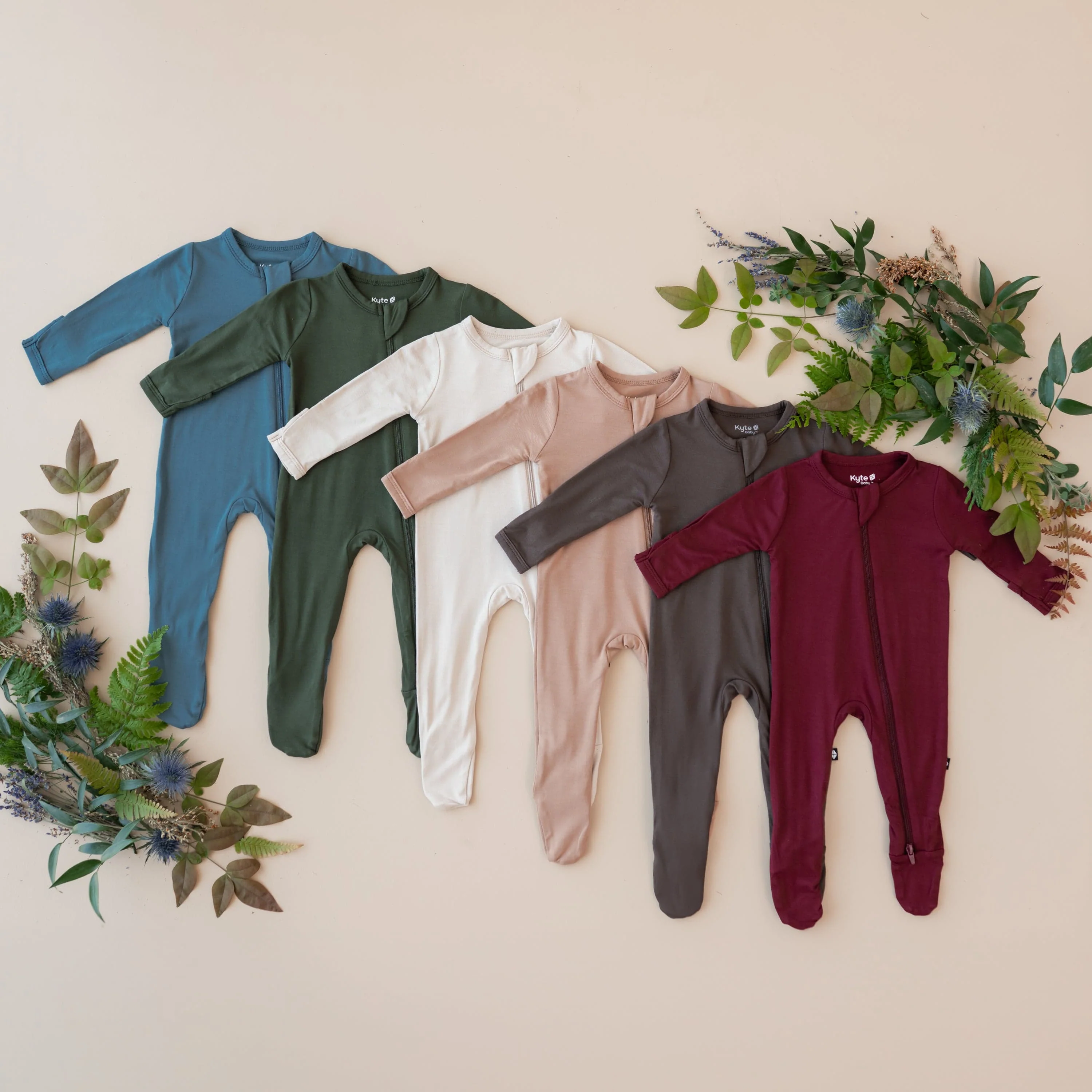 Zippered Footie in Fir - Image 8