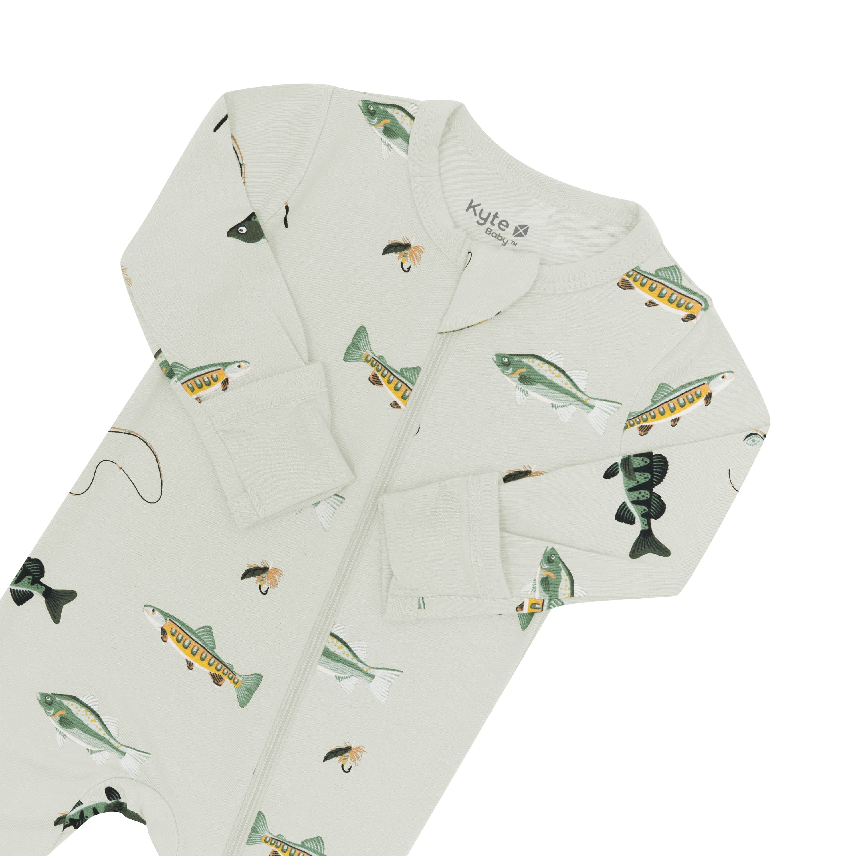 Zippered Footie in Fishing - Image 4