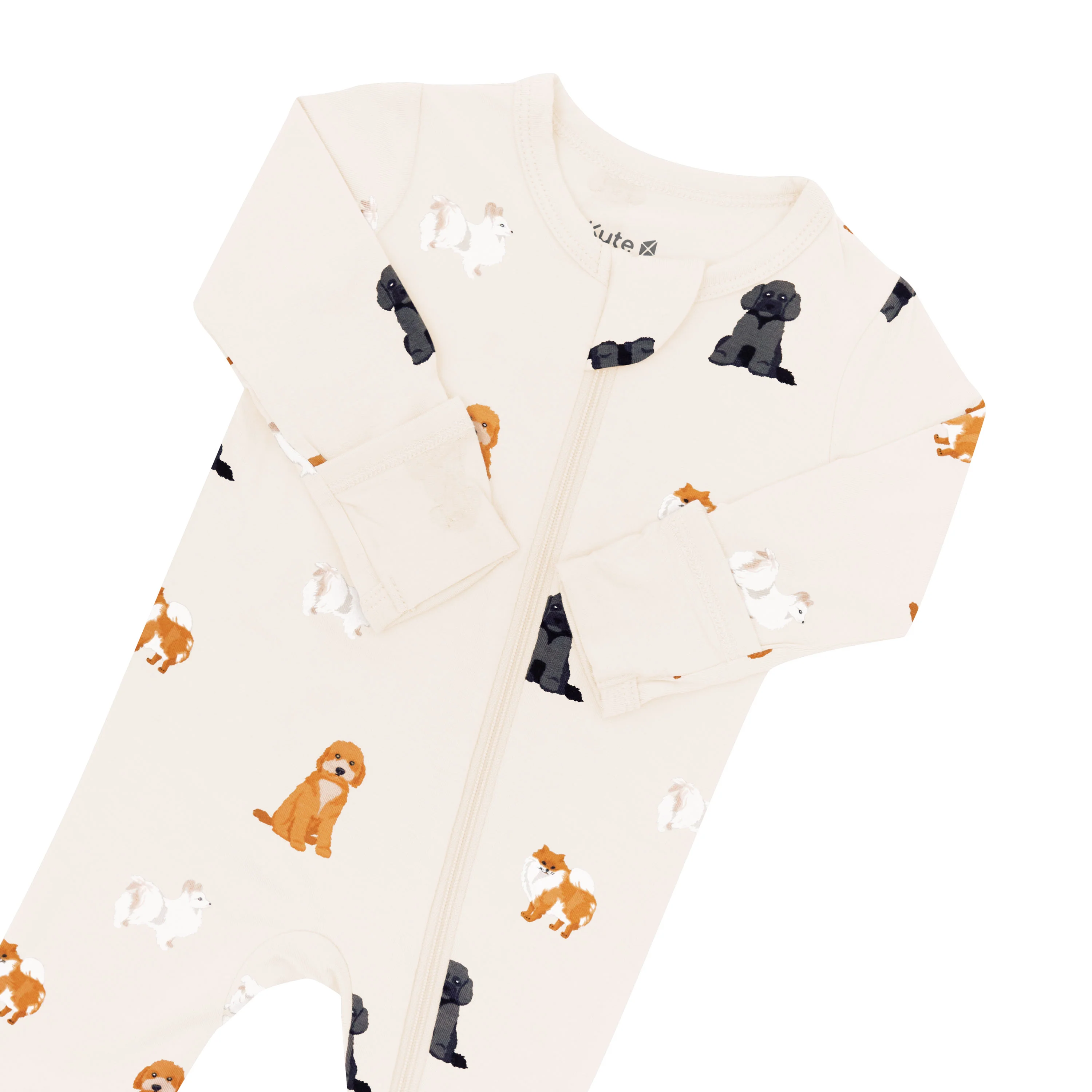 Zippered Footie in Fluffy Dog - Image 6