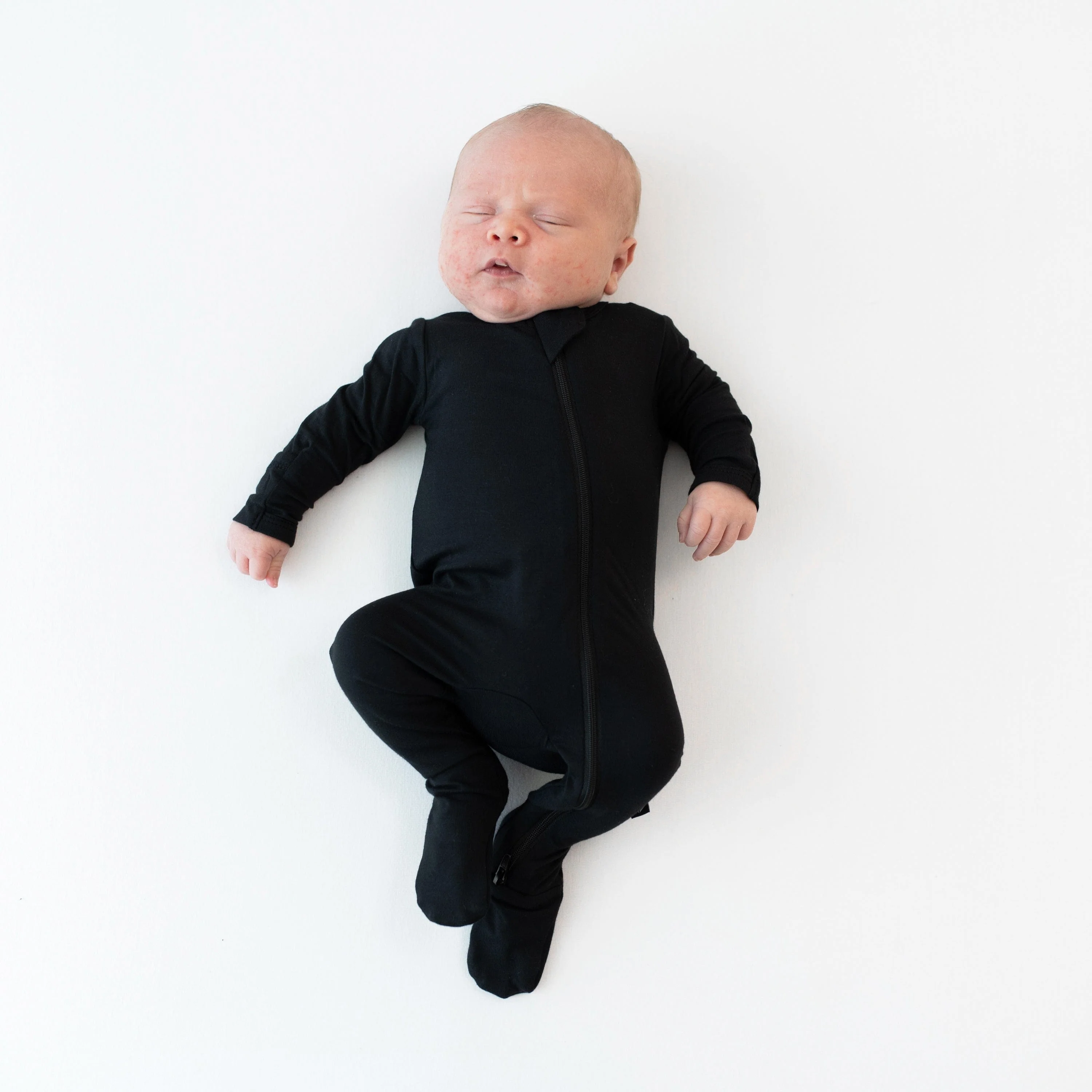 Zippered Footie in Midnight - Image 3