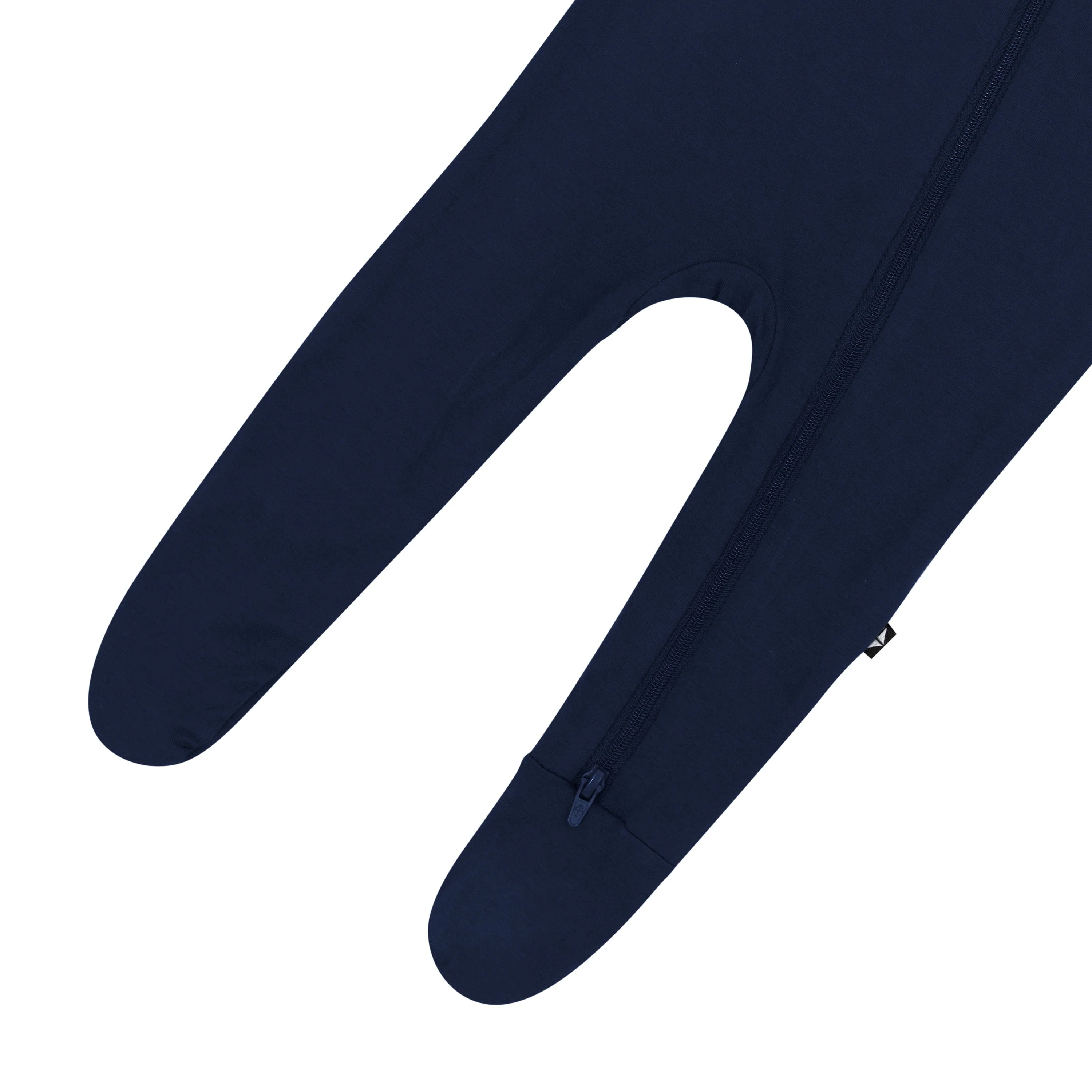 Zippered Footie in Navy - Image 7