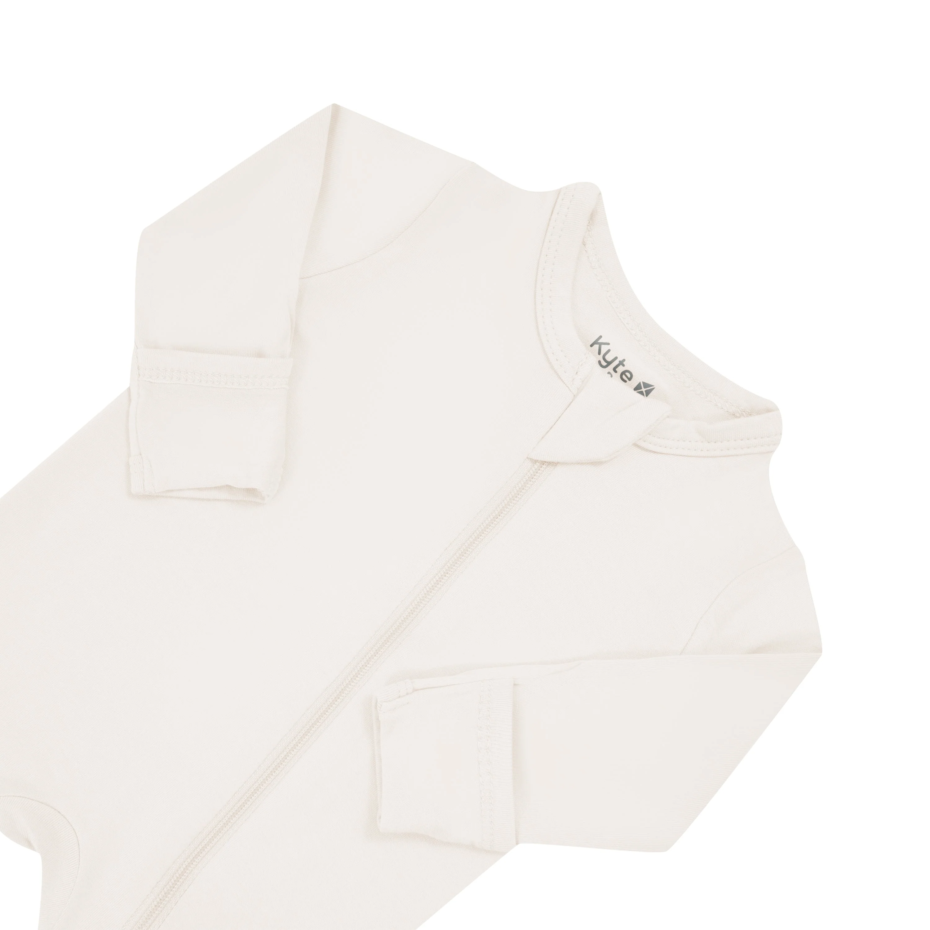 Zippered Footie in Oat - Image 6