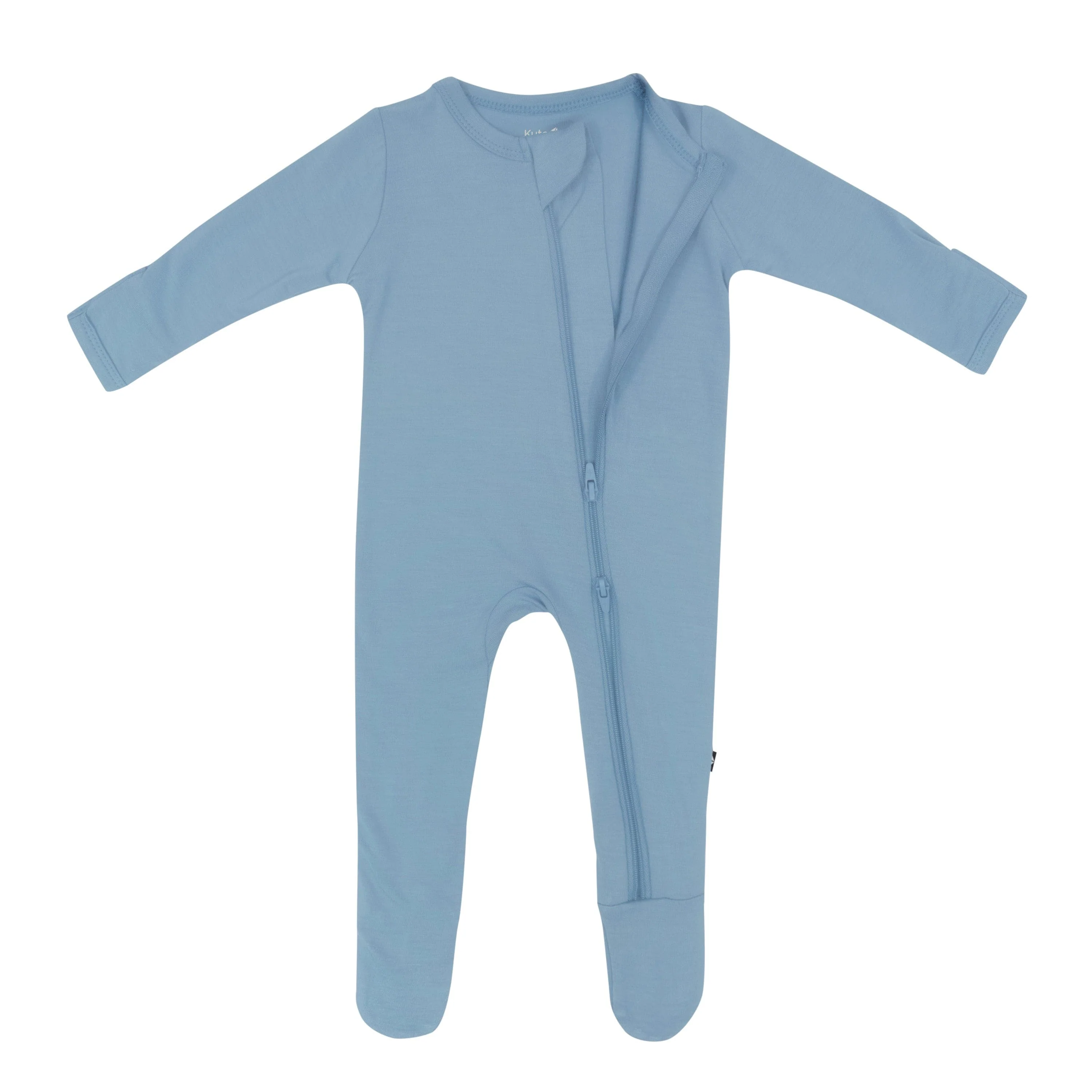 Zippered Footie in Slate - Image 4