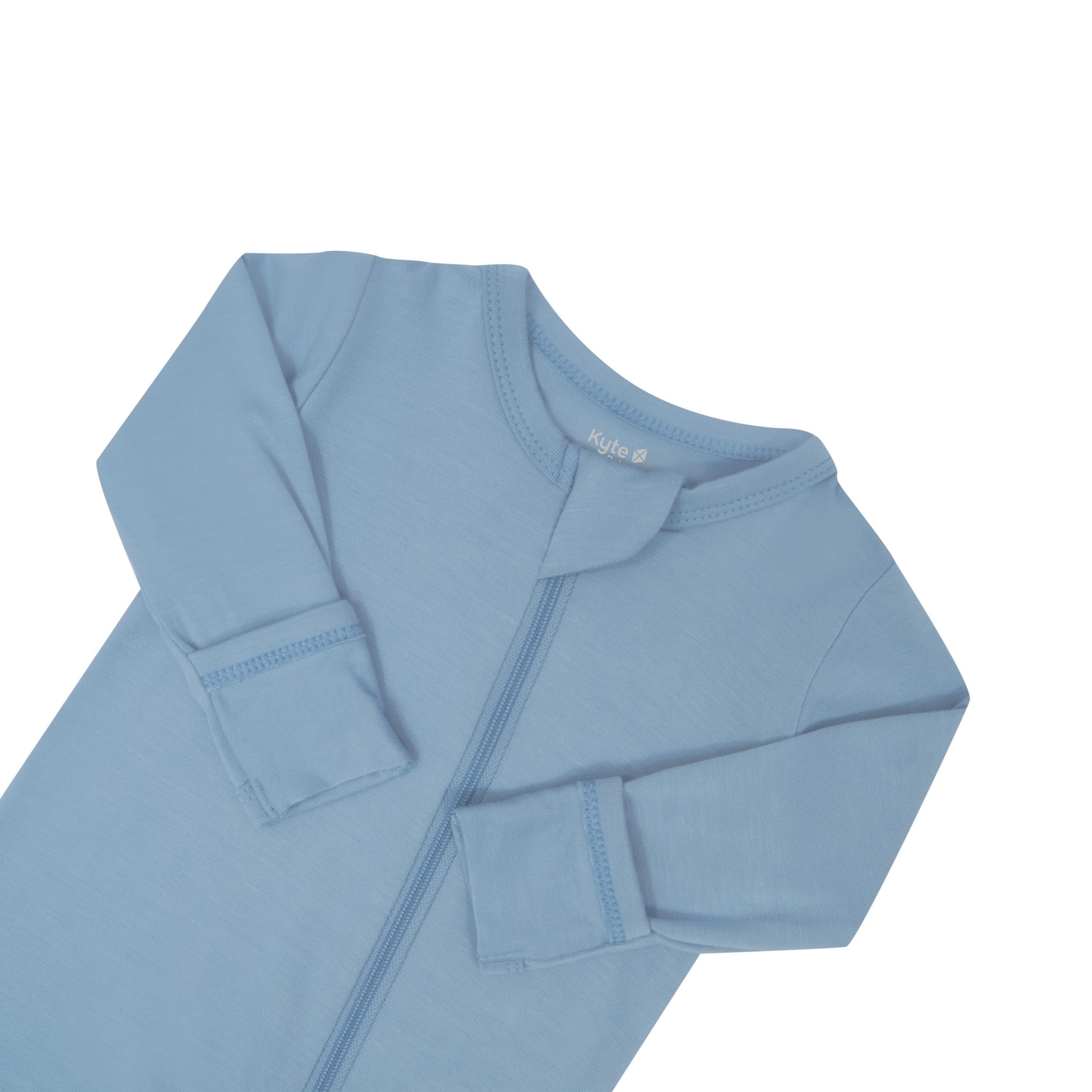 Zippered Footie in Slate - Image 5
